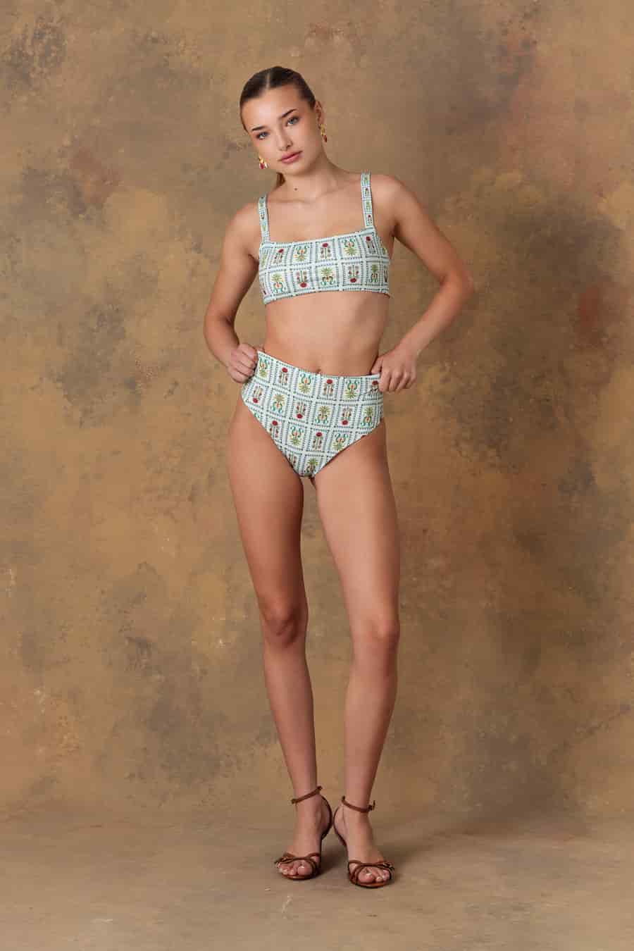 Women's top dionisio light green - miniatura 1