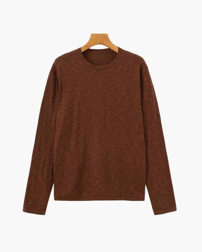 Linen Cotton Essential Crewneck - miniatura 2