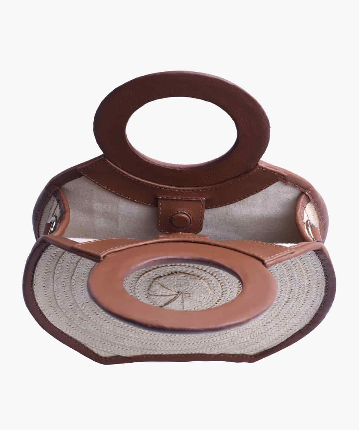 Zenú in Raffia and Leather - miniatura 3