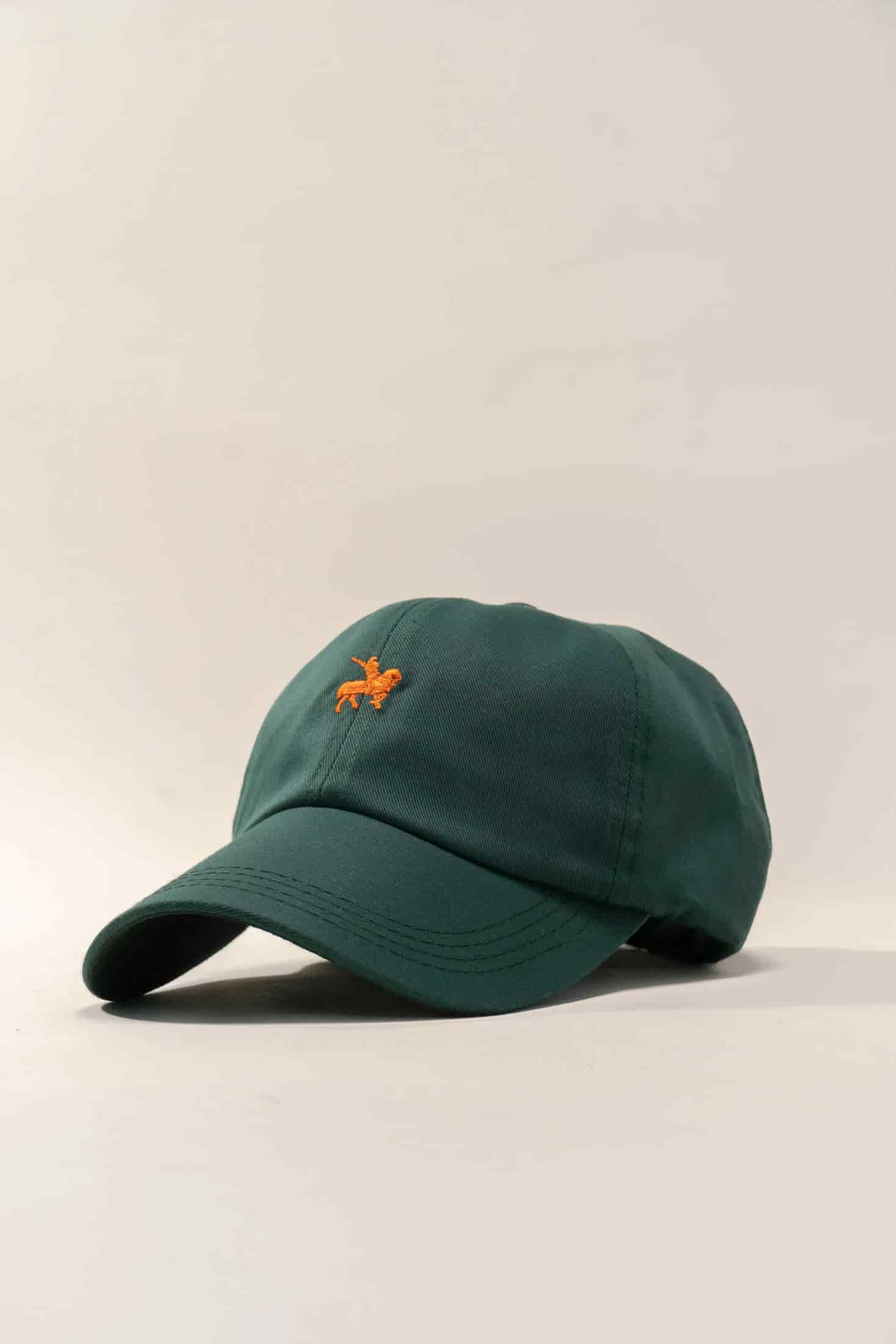 Gorra Basic Verde Oscuro Bordado Naranja - miniatura 1