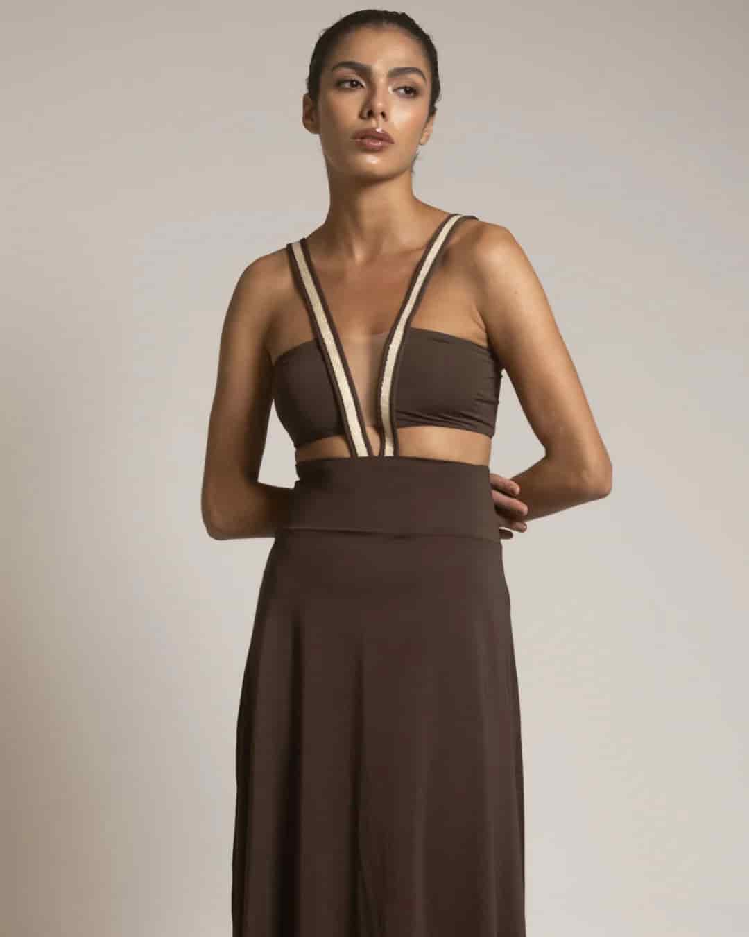 JUANA SKIRT / Café Oscuro - miniatura 8