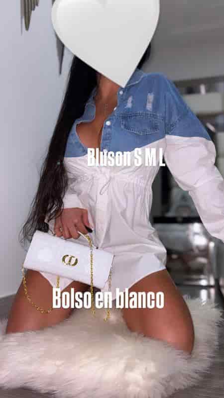 BLUSON BLANCO CON JEANS KTOO - miniatura 1