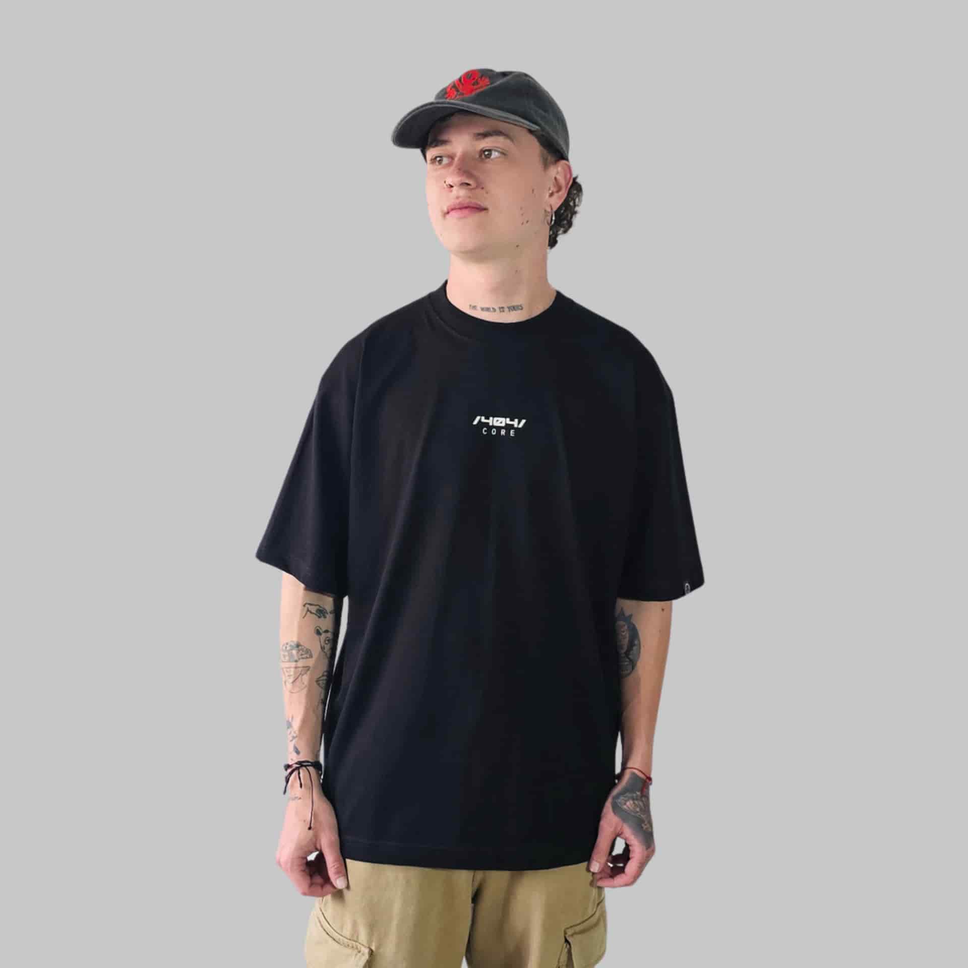 Camiseta Oversize Core Negro - miniatura 2