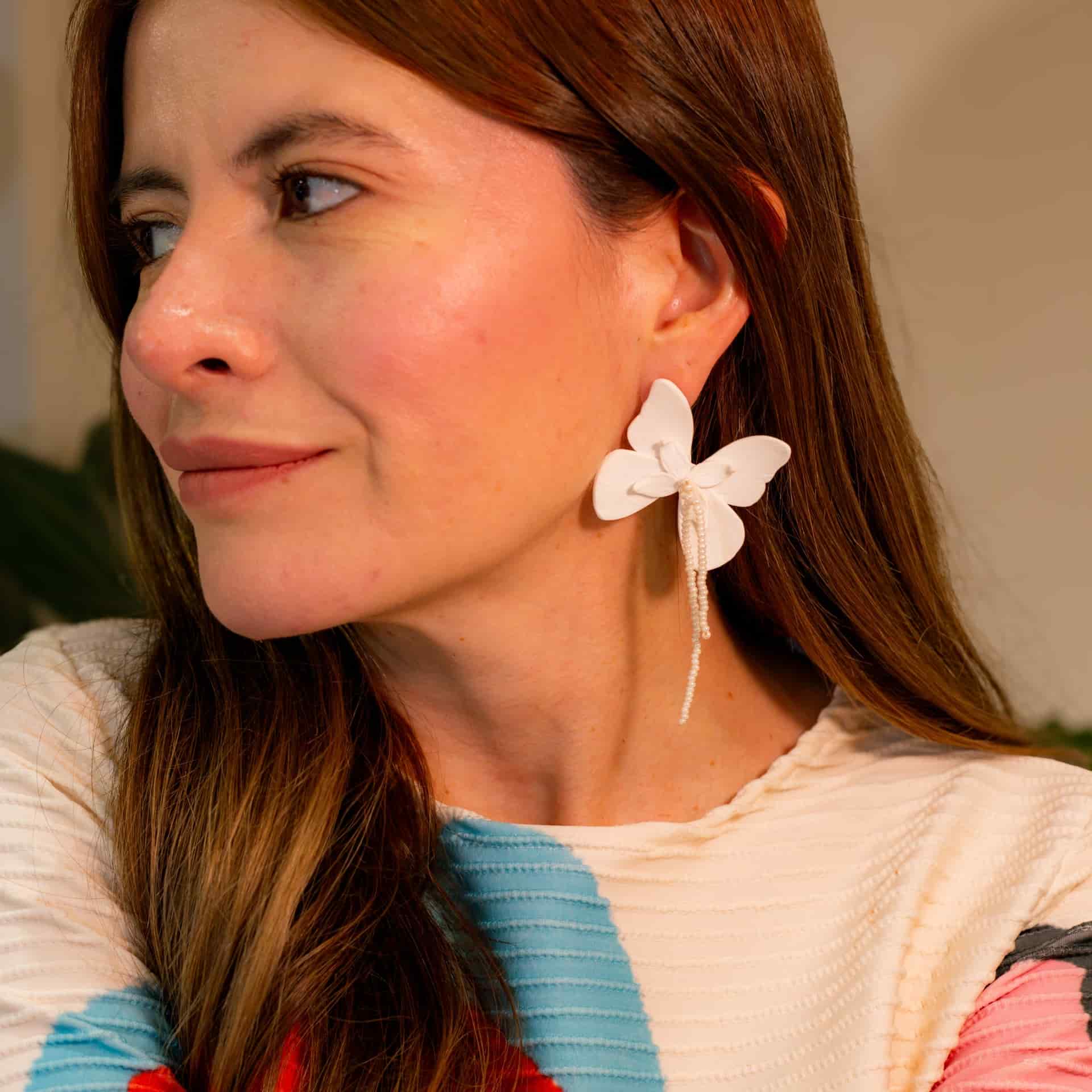 Aretes Alas en Flor - miniatura 4
