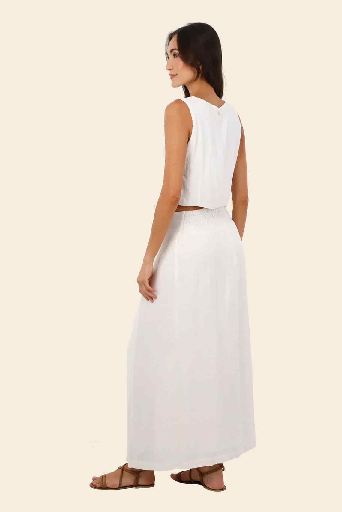 White Oleana Skirt - miniatura 2