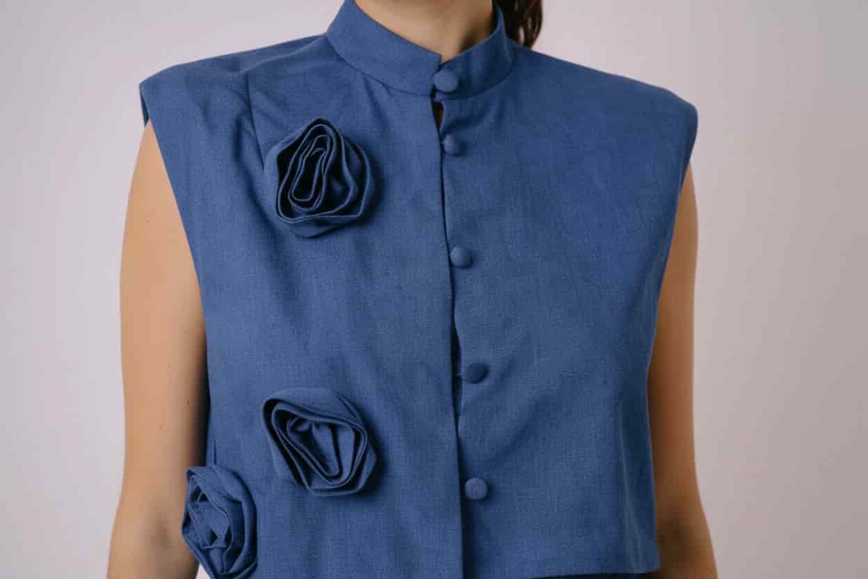 Rose Denim Vest - miniatura 2