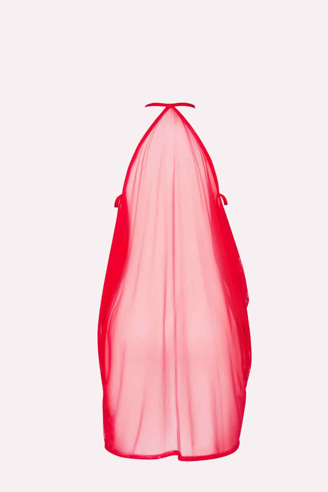 KIMONO VOILE ROJO CEREZA - miniatura 8
