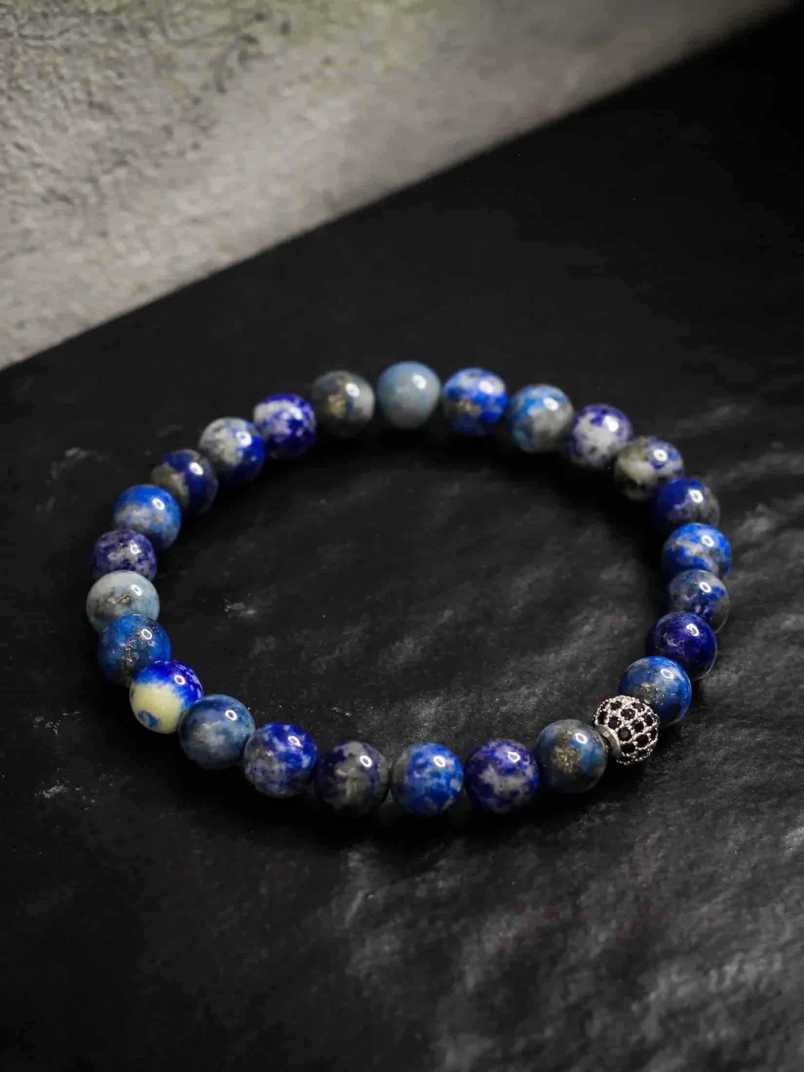 Brazalete Lapislazuli 6mm - miniatura 3