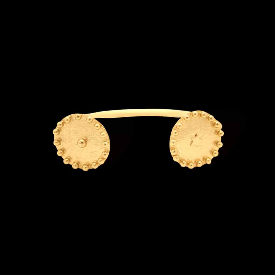 Brazalete con dos medallones precolombinos - miniatura 1