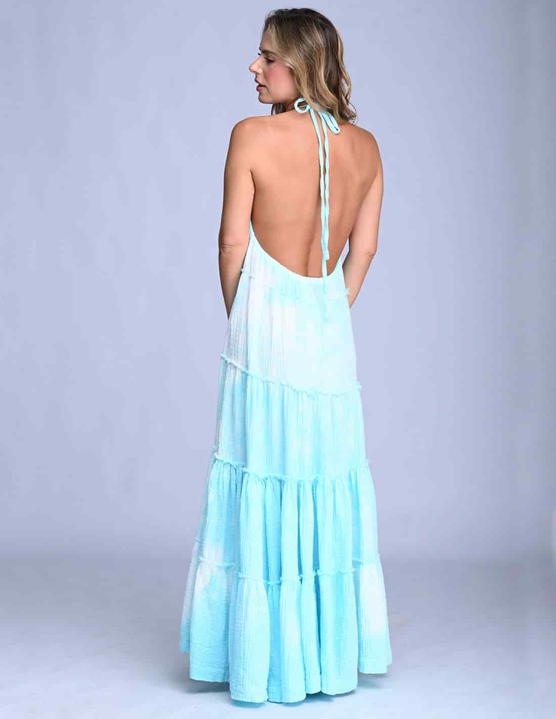 Vestido Solara Spotted Turquoise - miniatura 4
