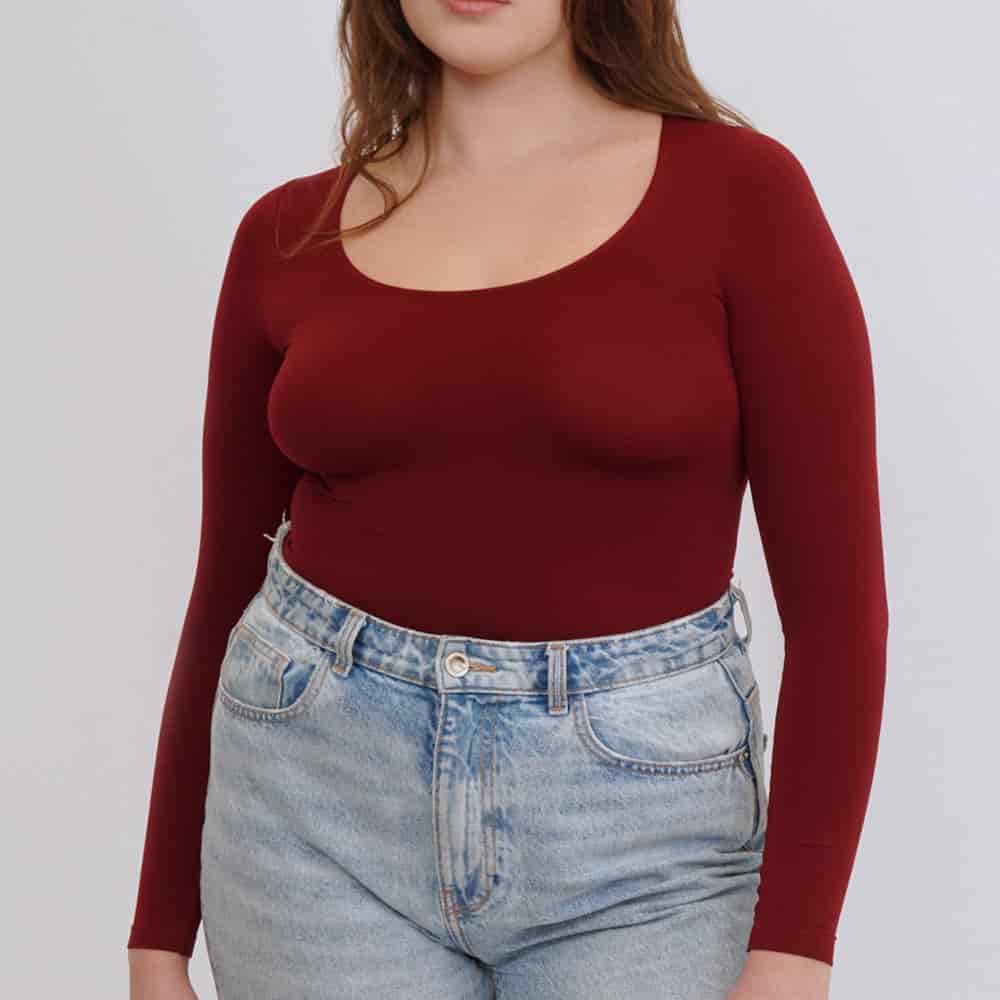 Camiseta Para Mujer Manga Larga Cuello Redondo | Lunia - miniatura 3