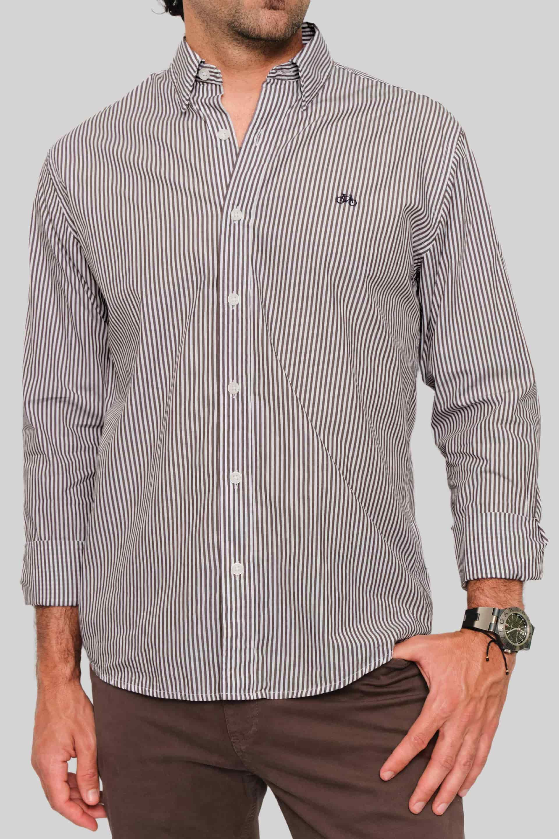 CAMISA BROWN LINES - miniatura 1