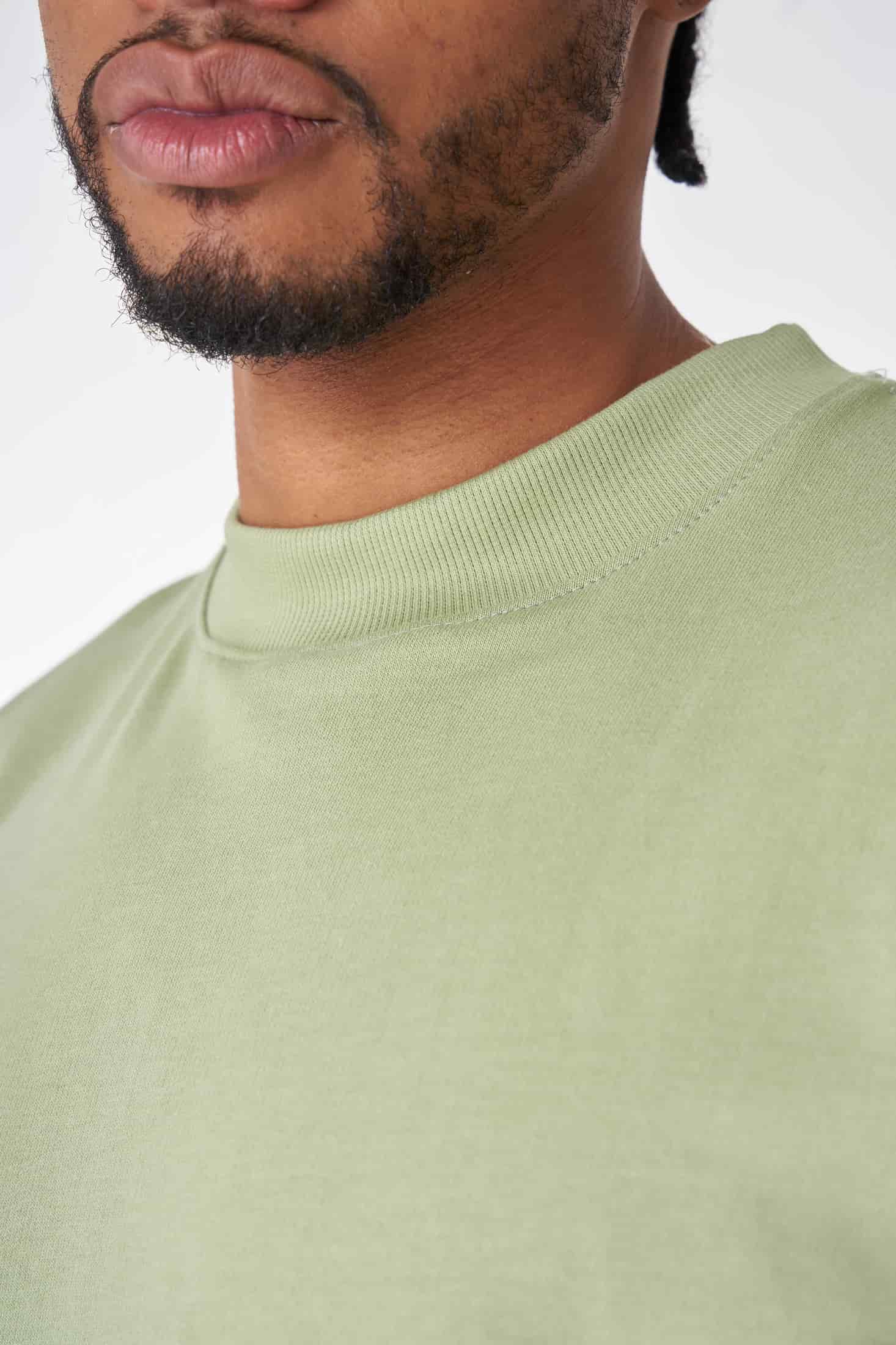CAMISETA 300 GRAMOS 100% ALGODÓN VERDE CLARO - miniatura 5