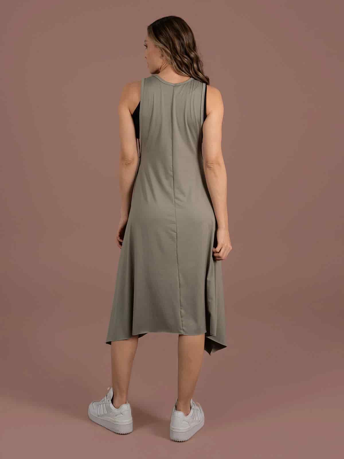 Vestido danila melon verde seco - miniatura 3