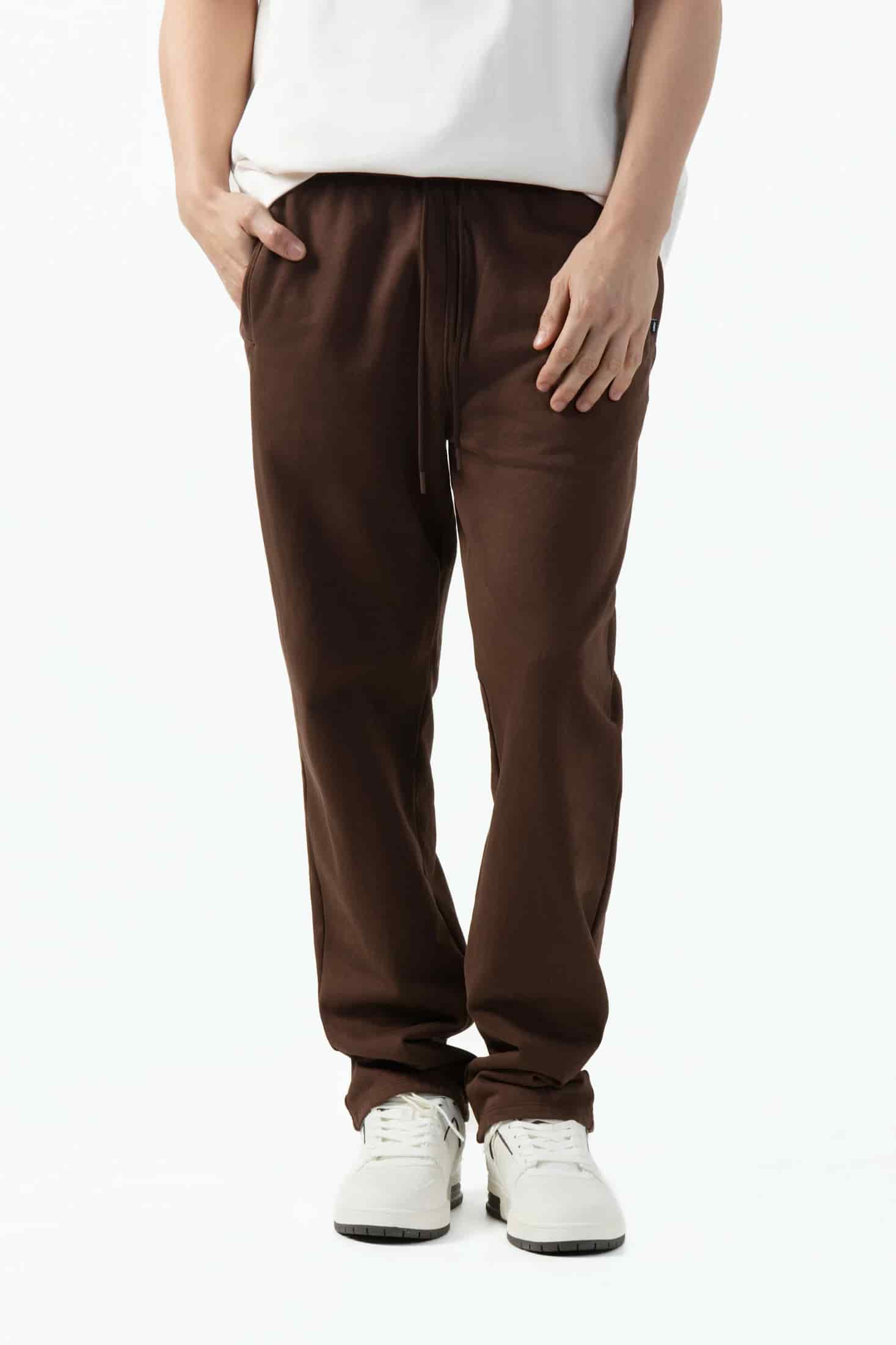 PANTALON SUDADERA COLOR SHAVED CHOCOLATE - miniatura 2