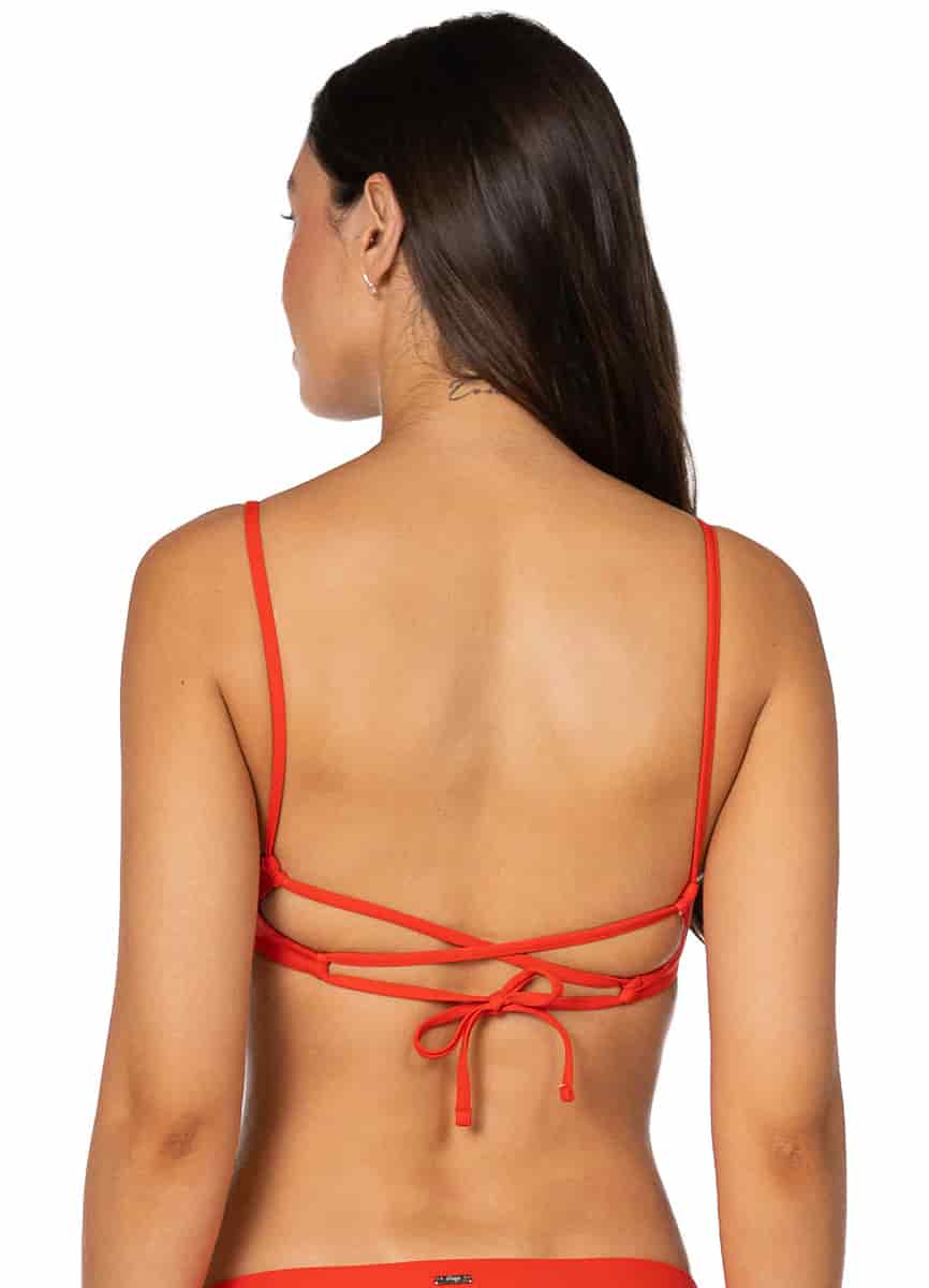 Maaji Red Camelia Dainty Unmolded Underwire Bikini Top - miniatura 4