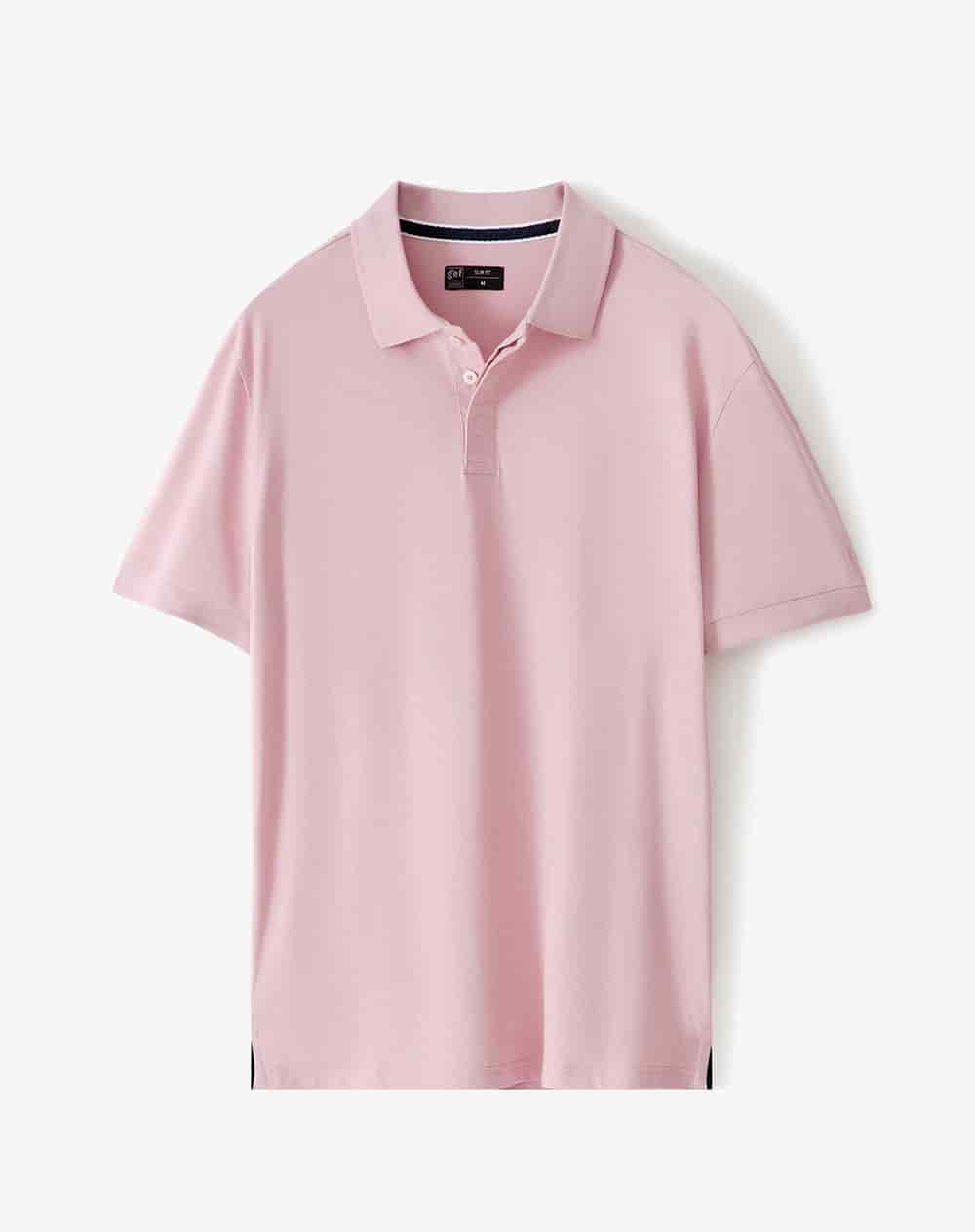 Polo slim palo de rosa hombre - miniatura 2