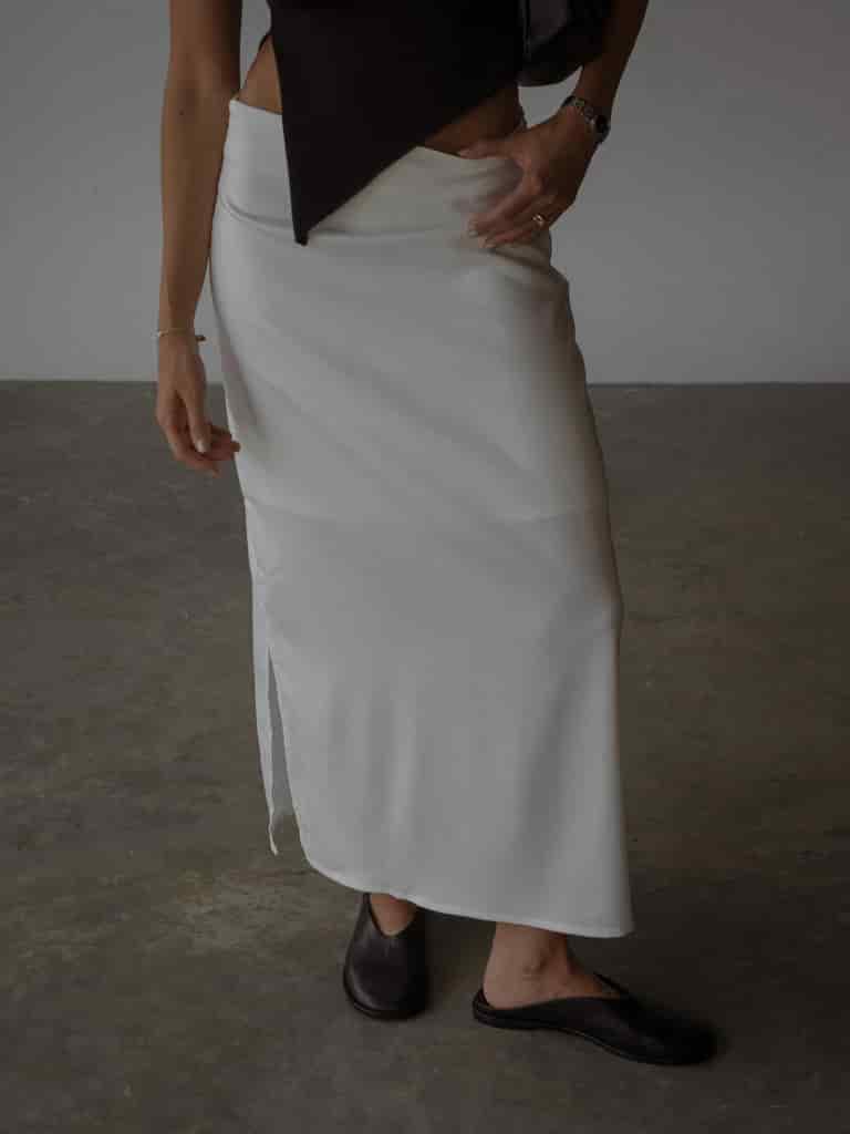 LONG CORE SKIRT  - SOFT WHITE - miniatura 1