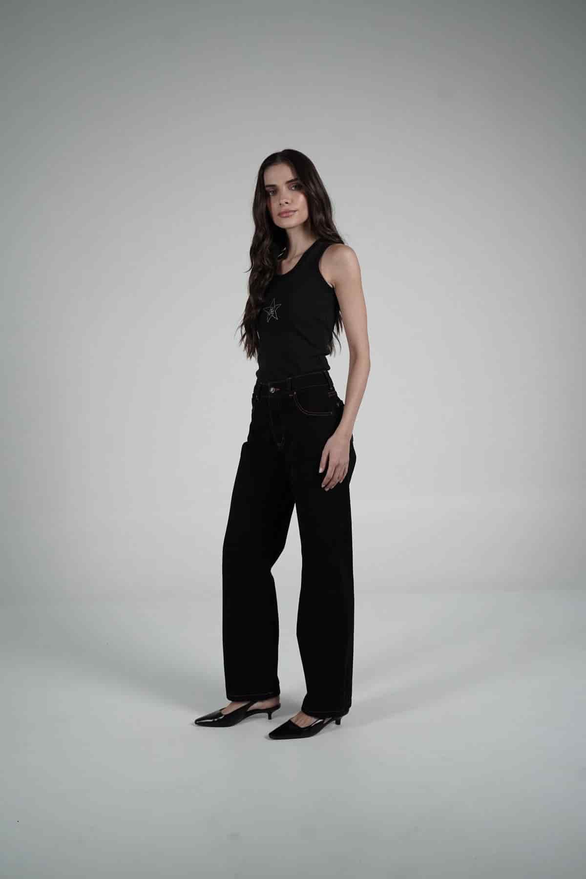 Fucsia Double Star Jeans - miniatura 2