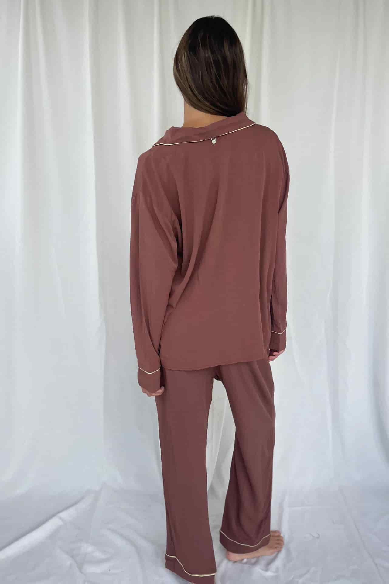 Earth Brown Pijama Shirt - miniatura 2