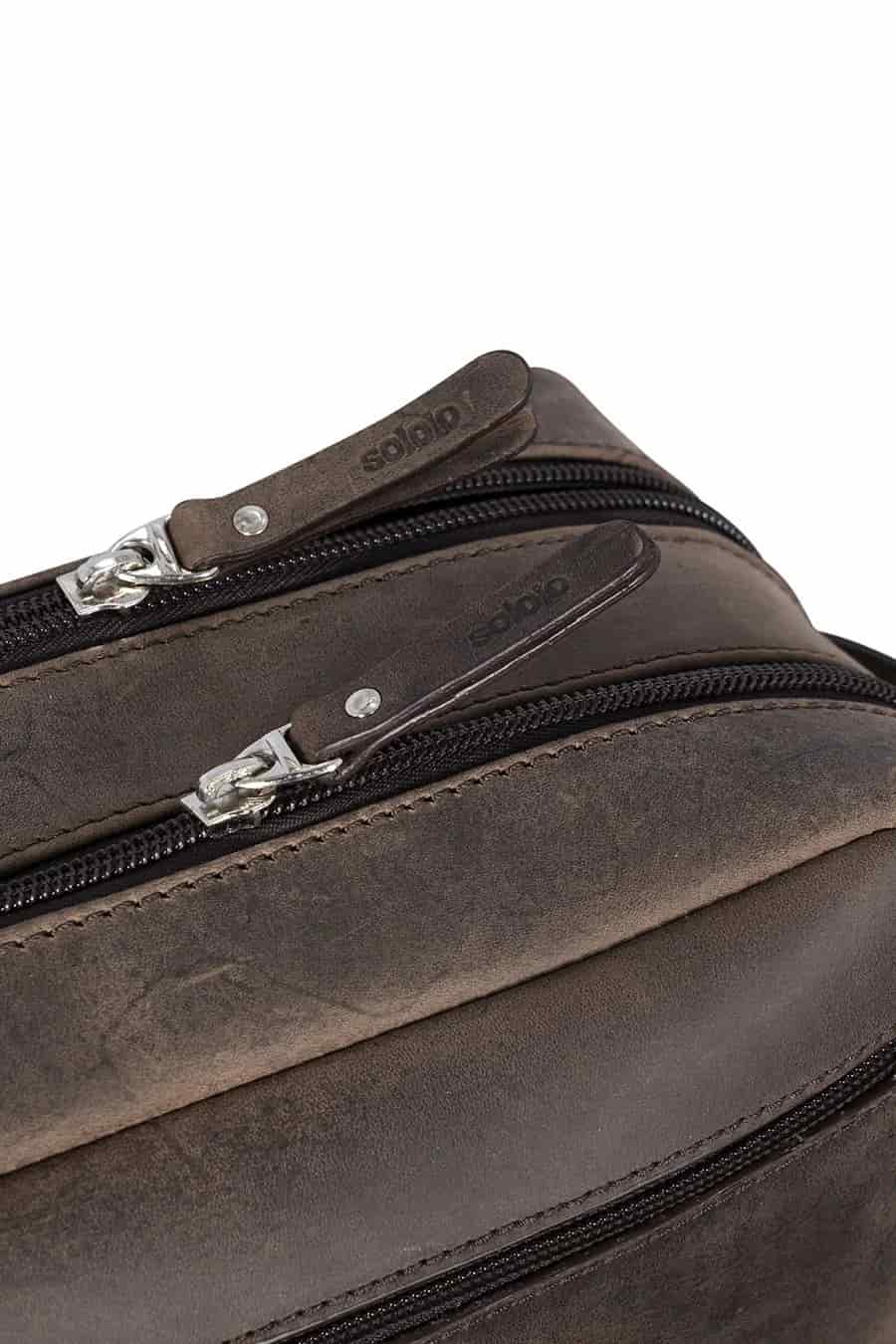 Men's brown toiletry bag - miniatura 3