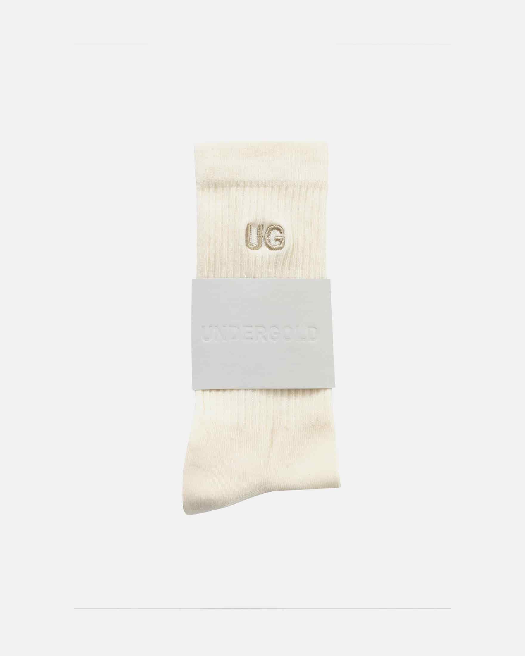 Basics Embroidered UG Socks Cream - miniatura 3