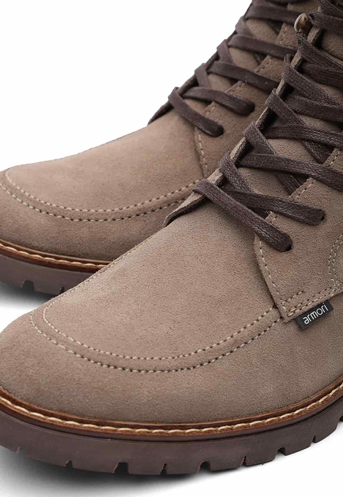 Botas de cuero para hombre color arena | Armori x Los Caballeros - miniatura 11