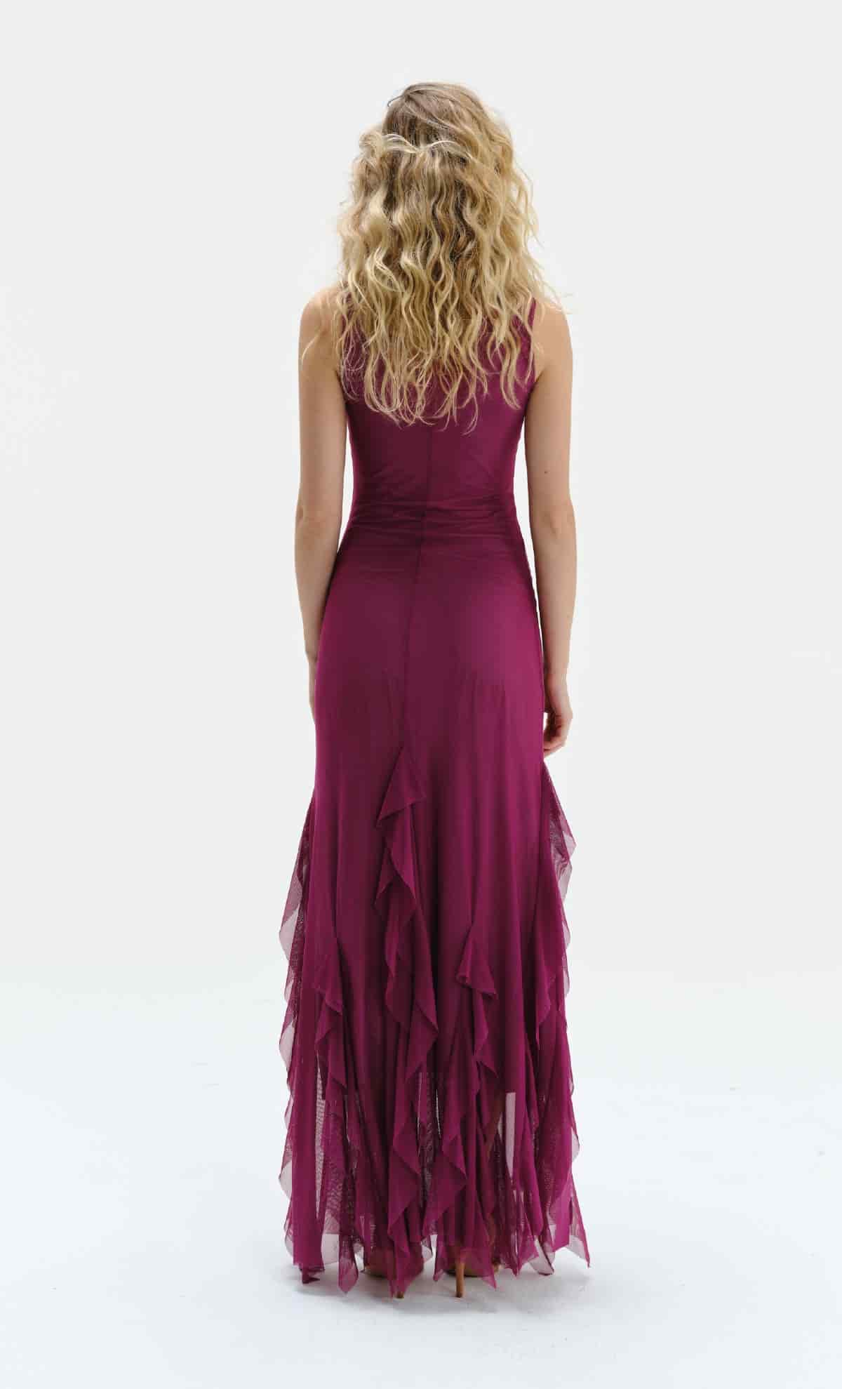 Vestido largo Aneta Mauve - miniatura 3