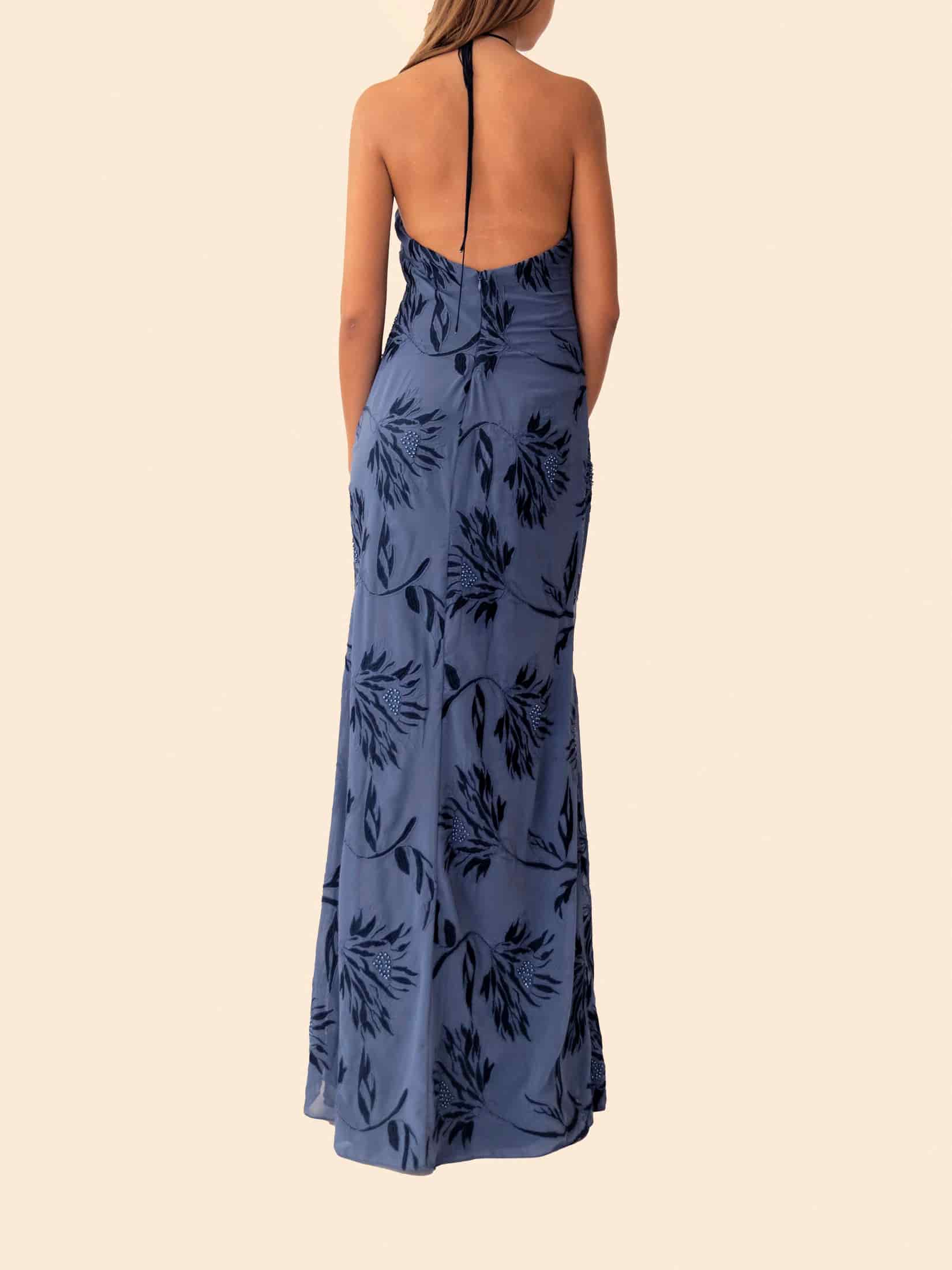 SARANIA DRESS NAVY BLUE - miniatura 4