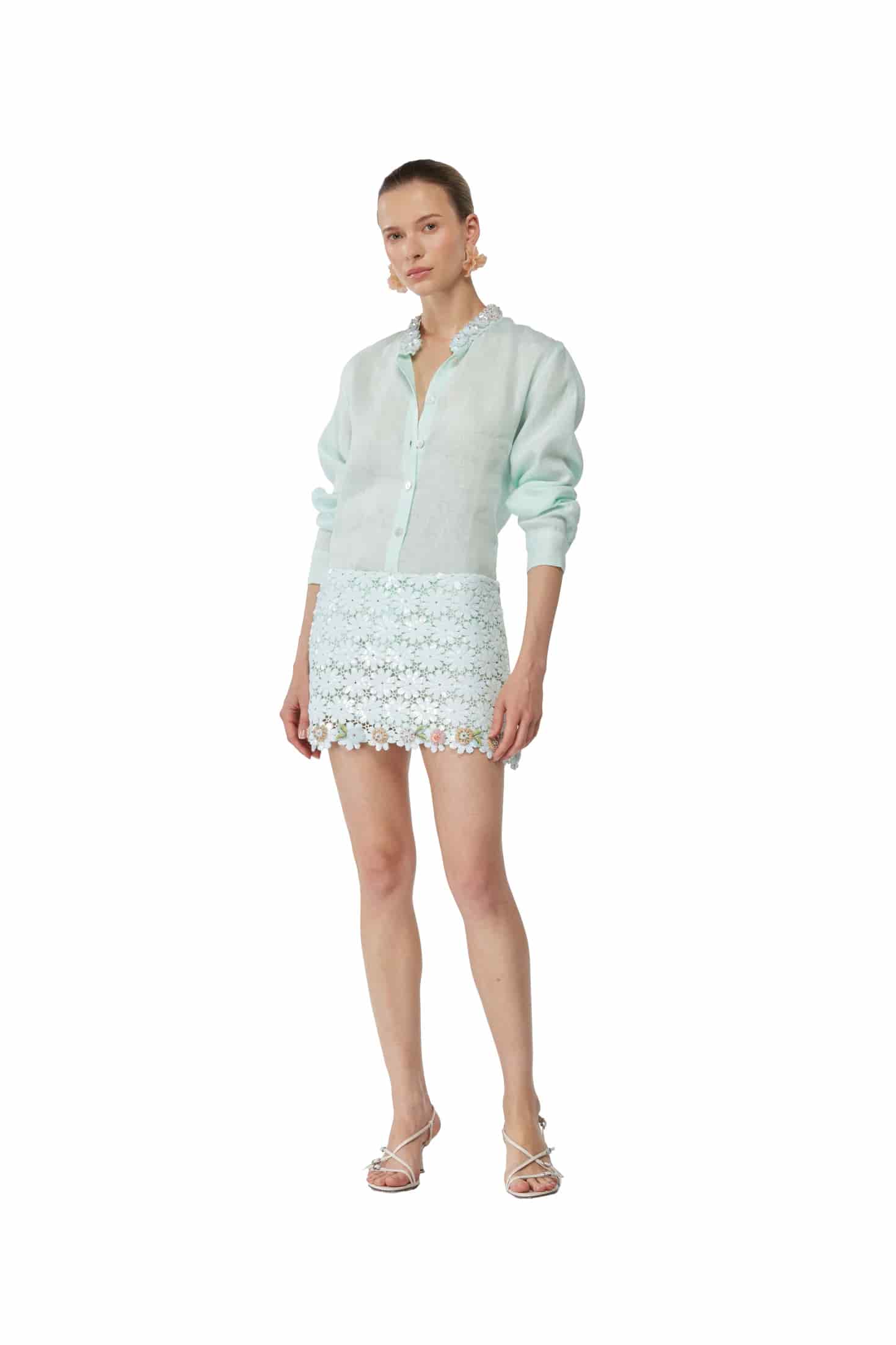 CAPUCINE SHIRT SAGE - miniatura 5