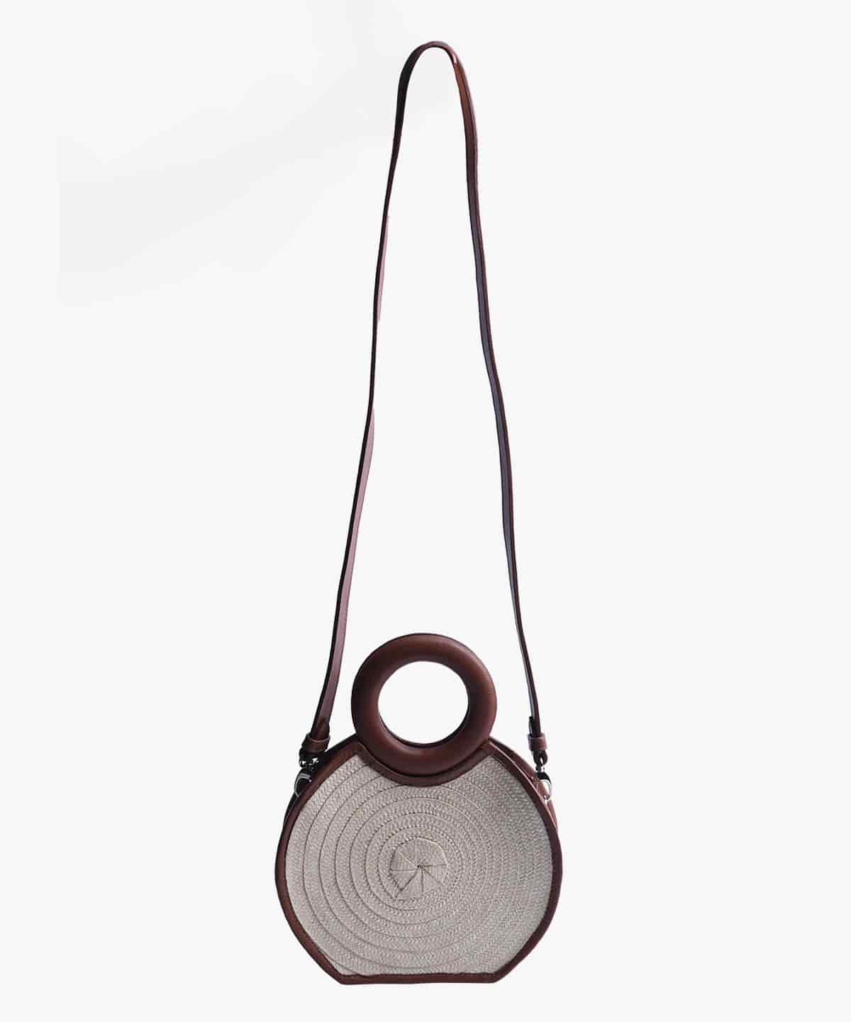 Zenú in Raffia and Leather - miniatura 4