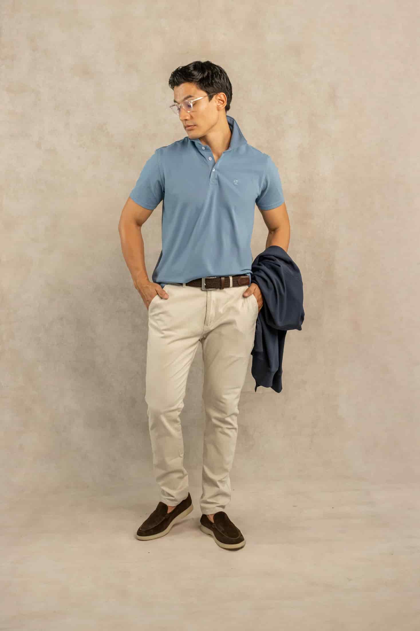 Polo Antimanchas Azul Chino - miniatura 2