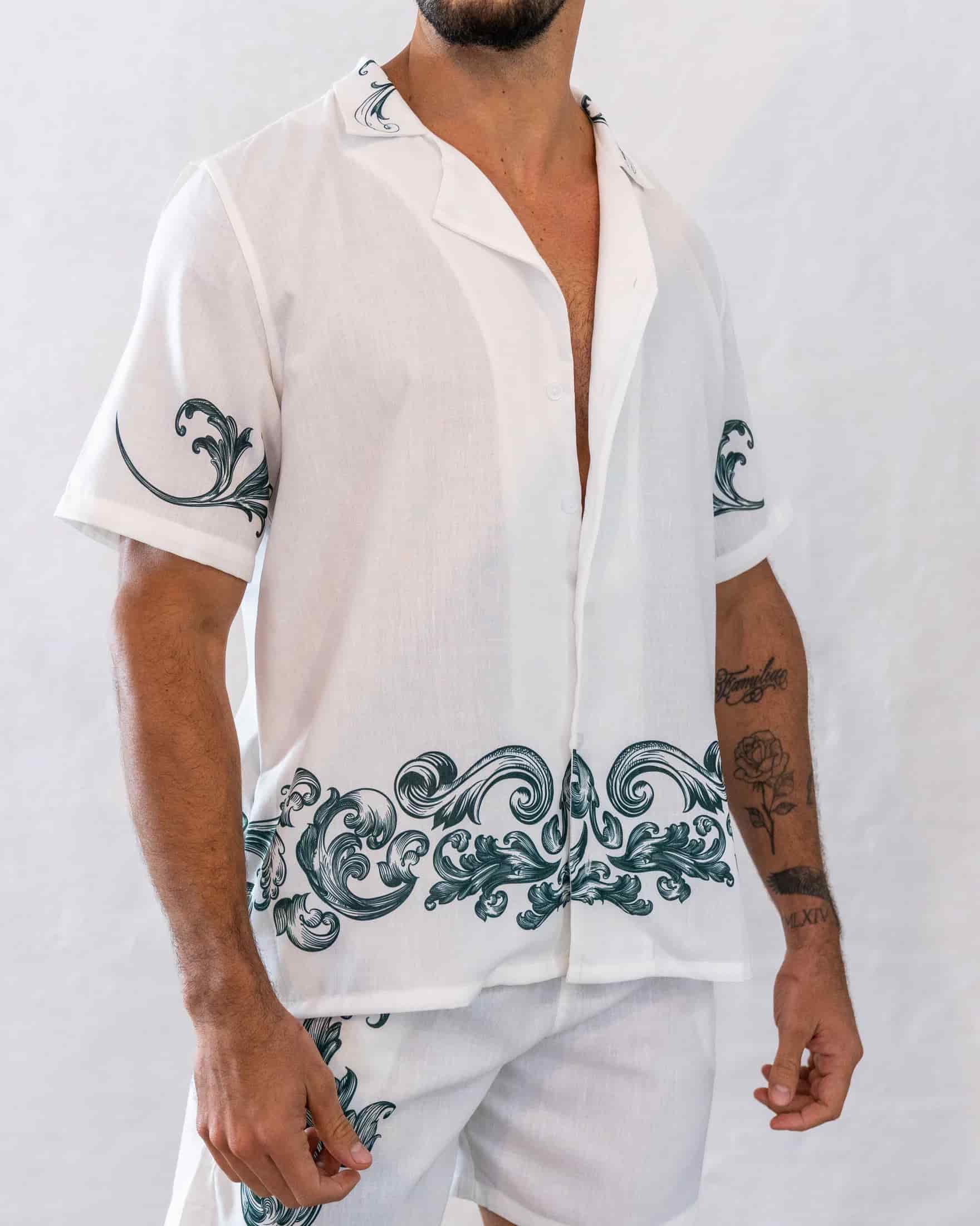 Camisa Lino Thai - miniatura 1