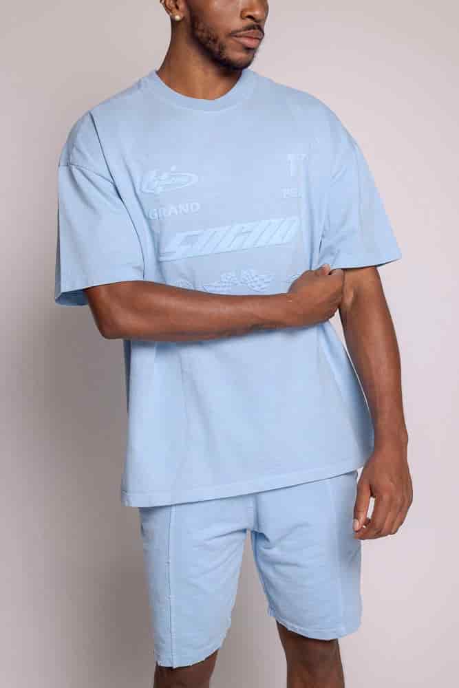 Set Oversized y Bermuda-Azul - miniatura 6