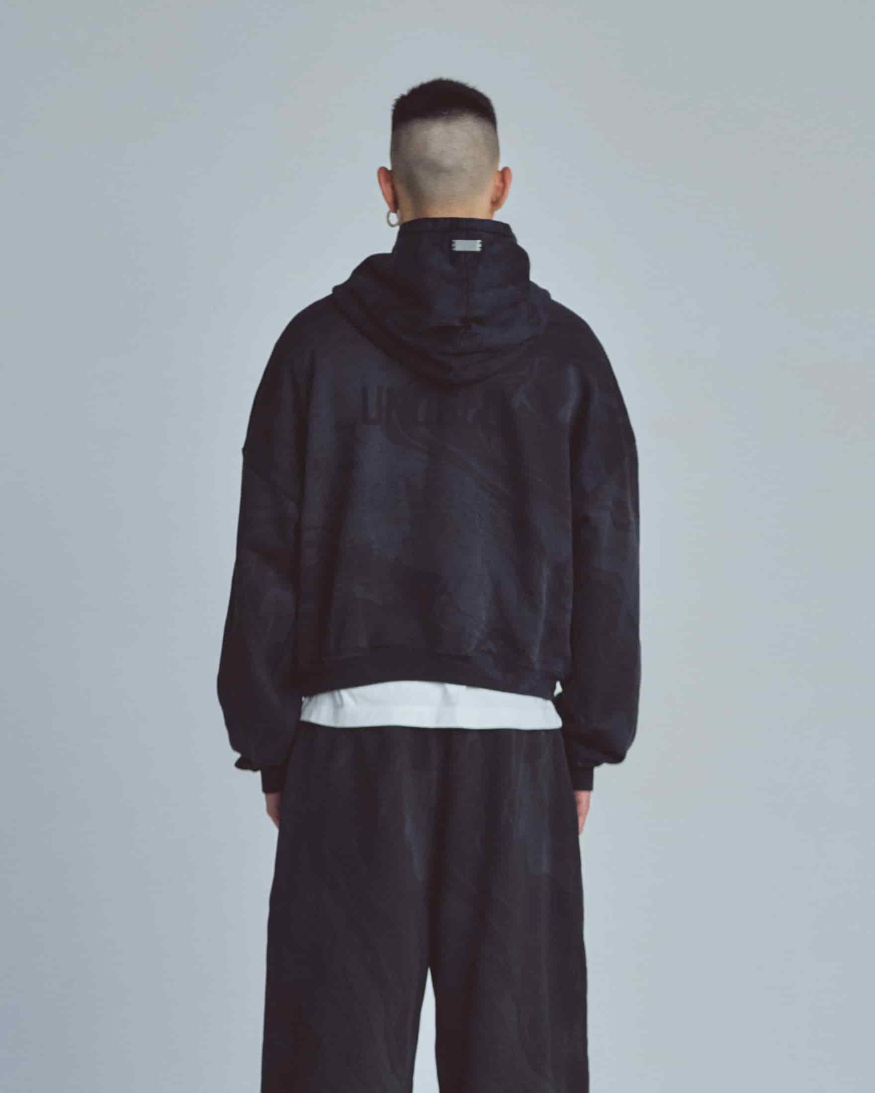 Basics UNDGLD Boxy Hoodie Oiled Black - miniatura 7