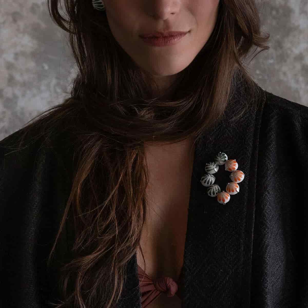 BROCHE 8 MEDIAS ESFERAS - miniatura 4