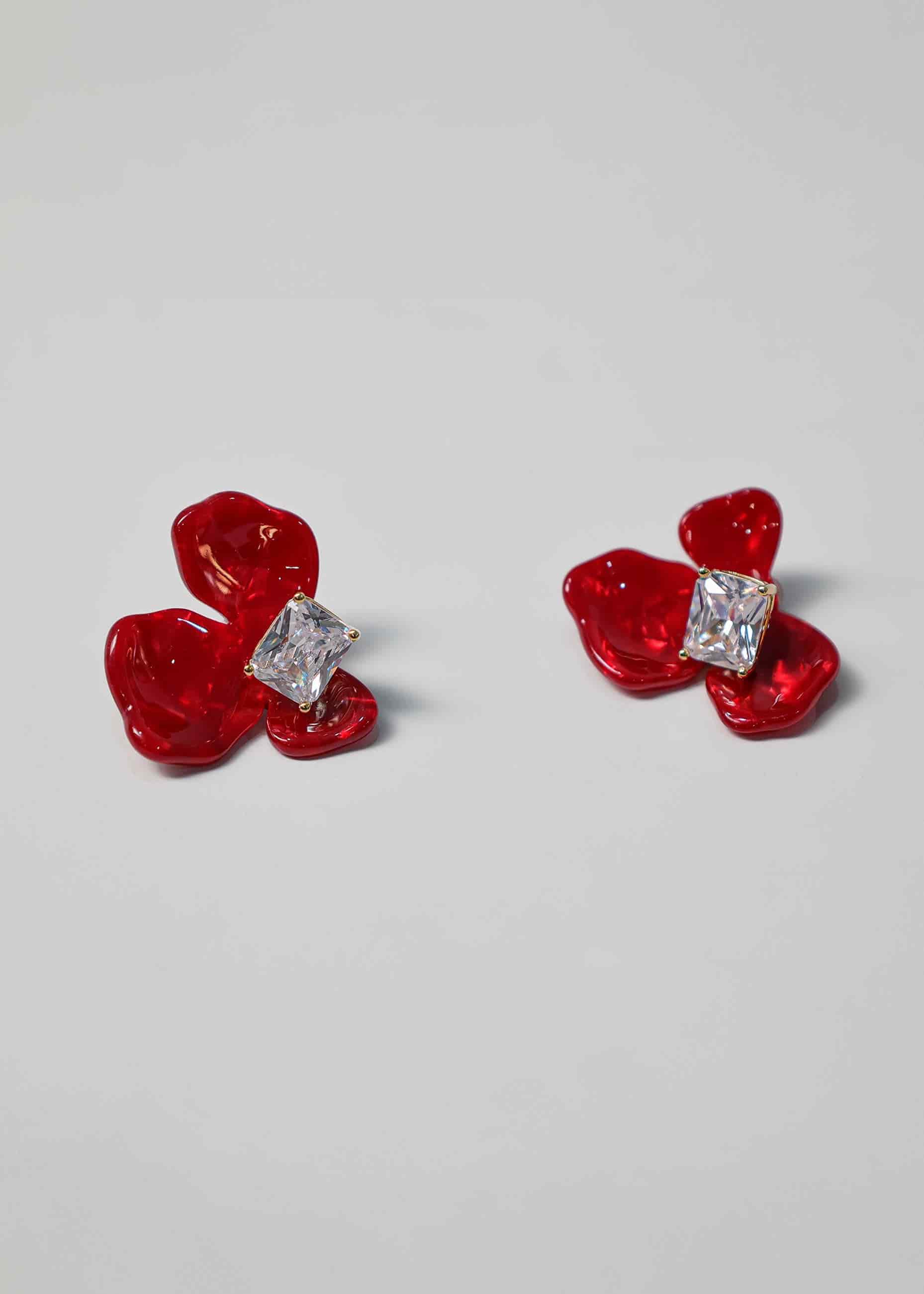 Aretes Piedra de  flor - miniatura 2