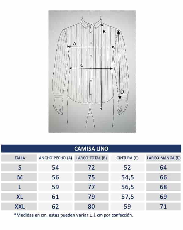 Camisa de Lino Navy y Rayas Blancas - miniatura 7