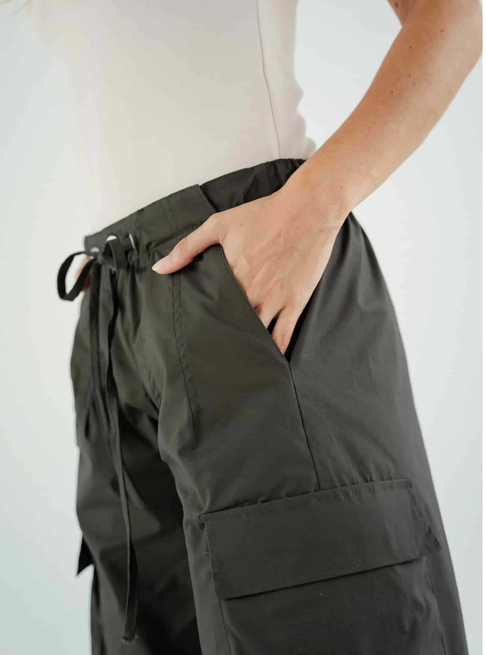 Pantalon Wide Cargo Militar - miniatura 3