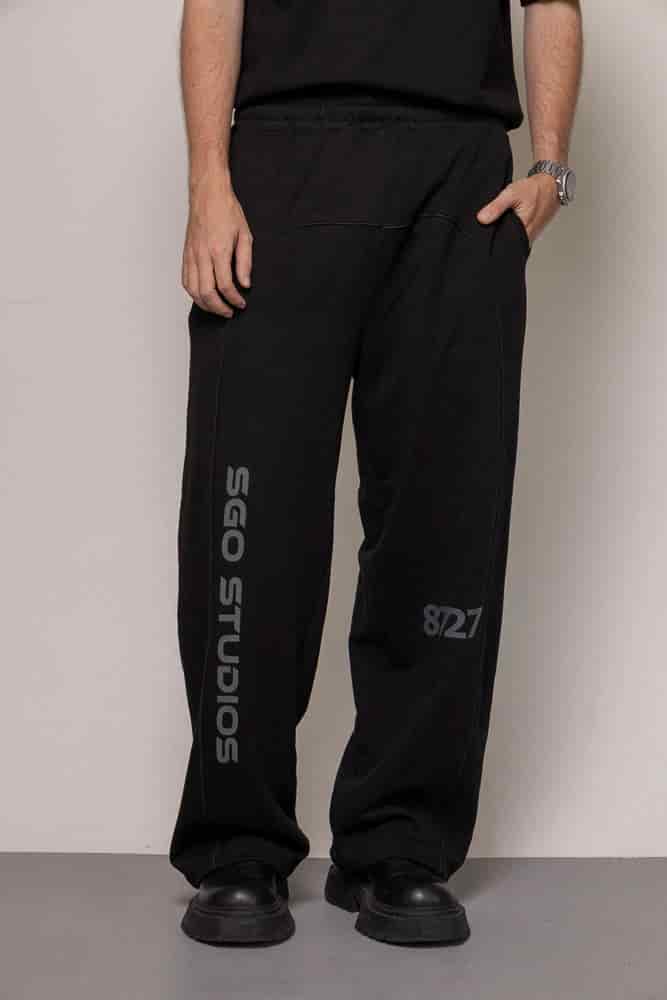 SET HOODIE Y SUDADERA 8727 -NEGRO - miniatura 6