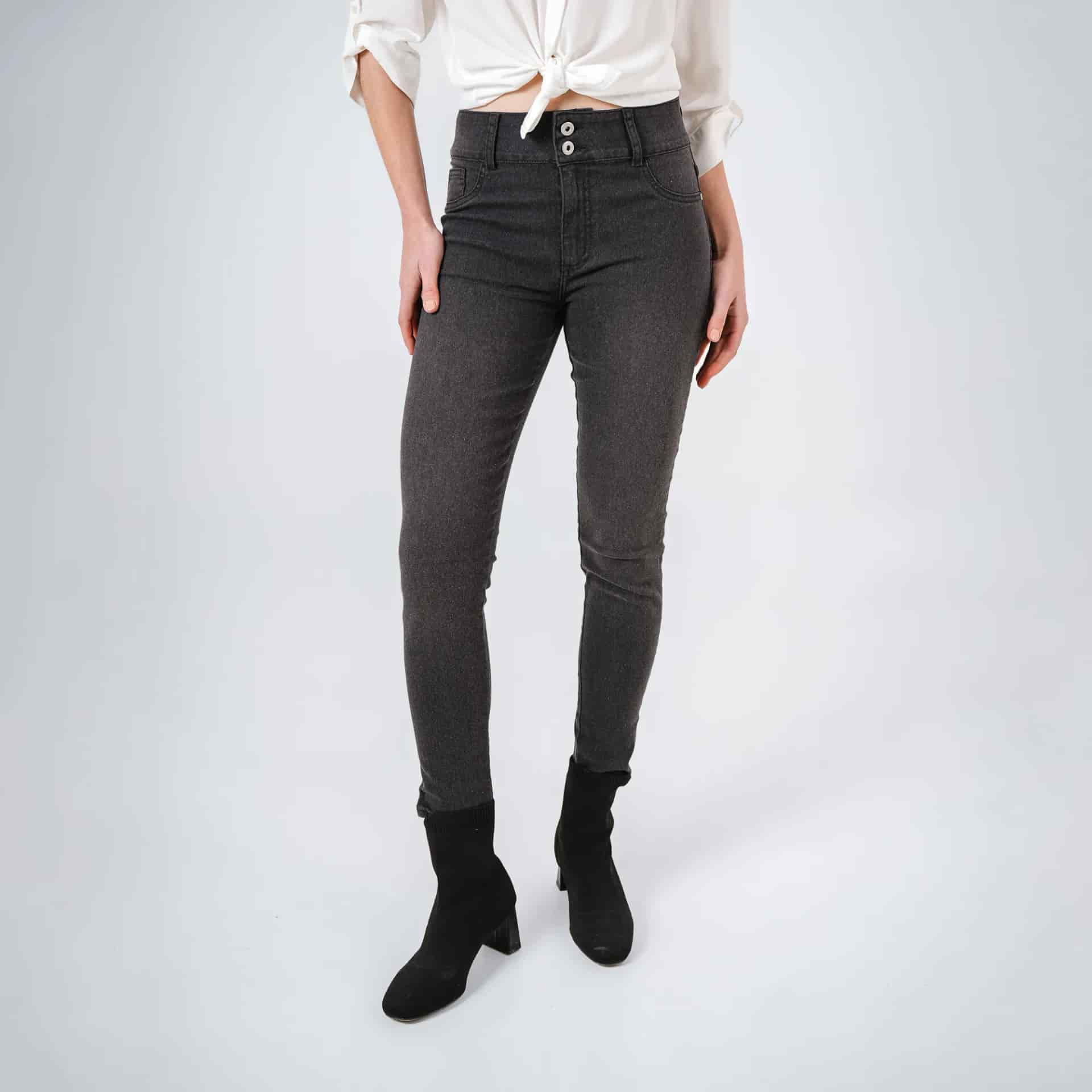 Jean Tiro Medio Bota Skinny - miniatura 5