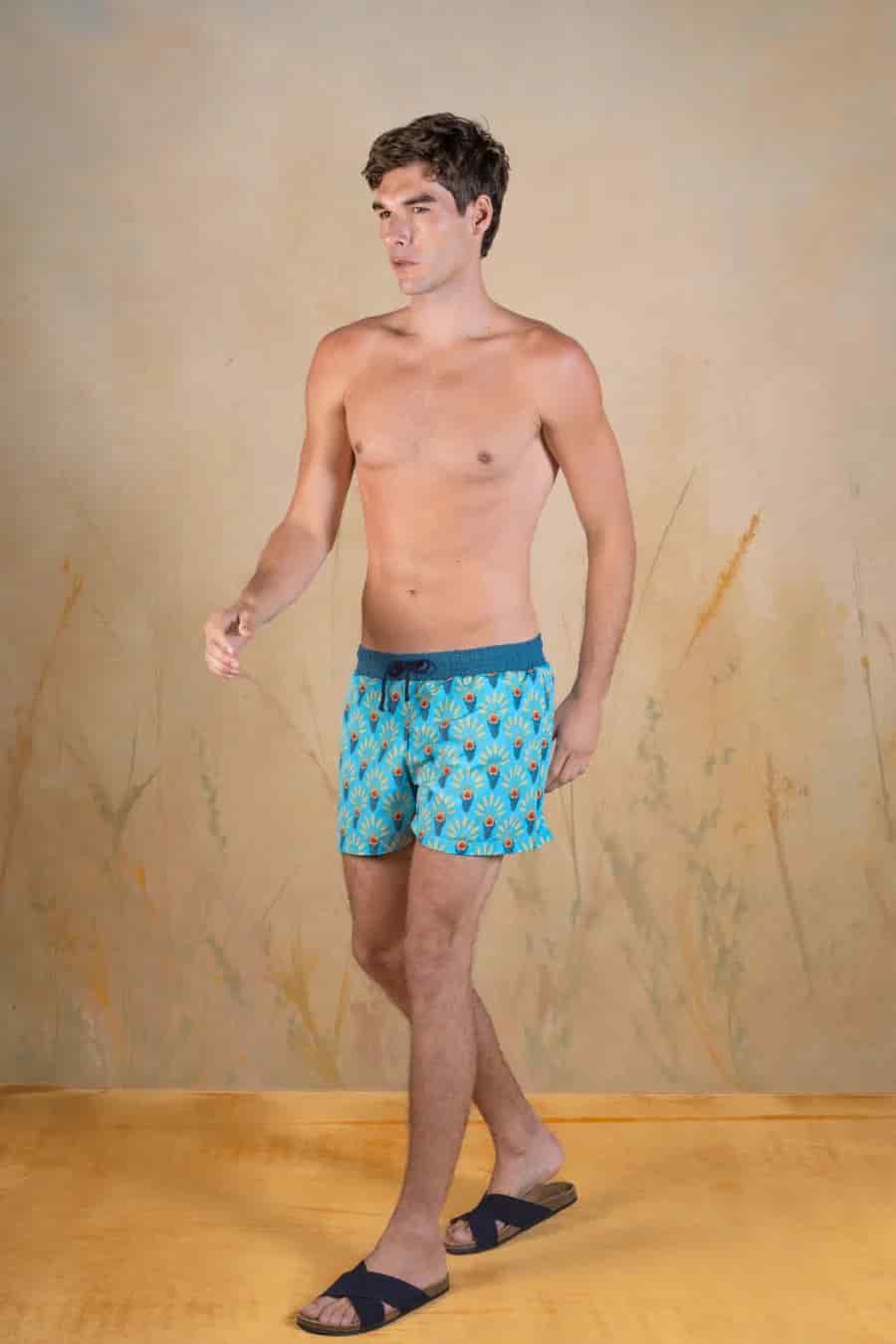 Proventus polyester swim trunks blue - miniatura 2