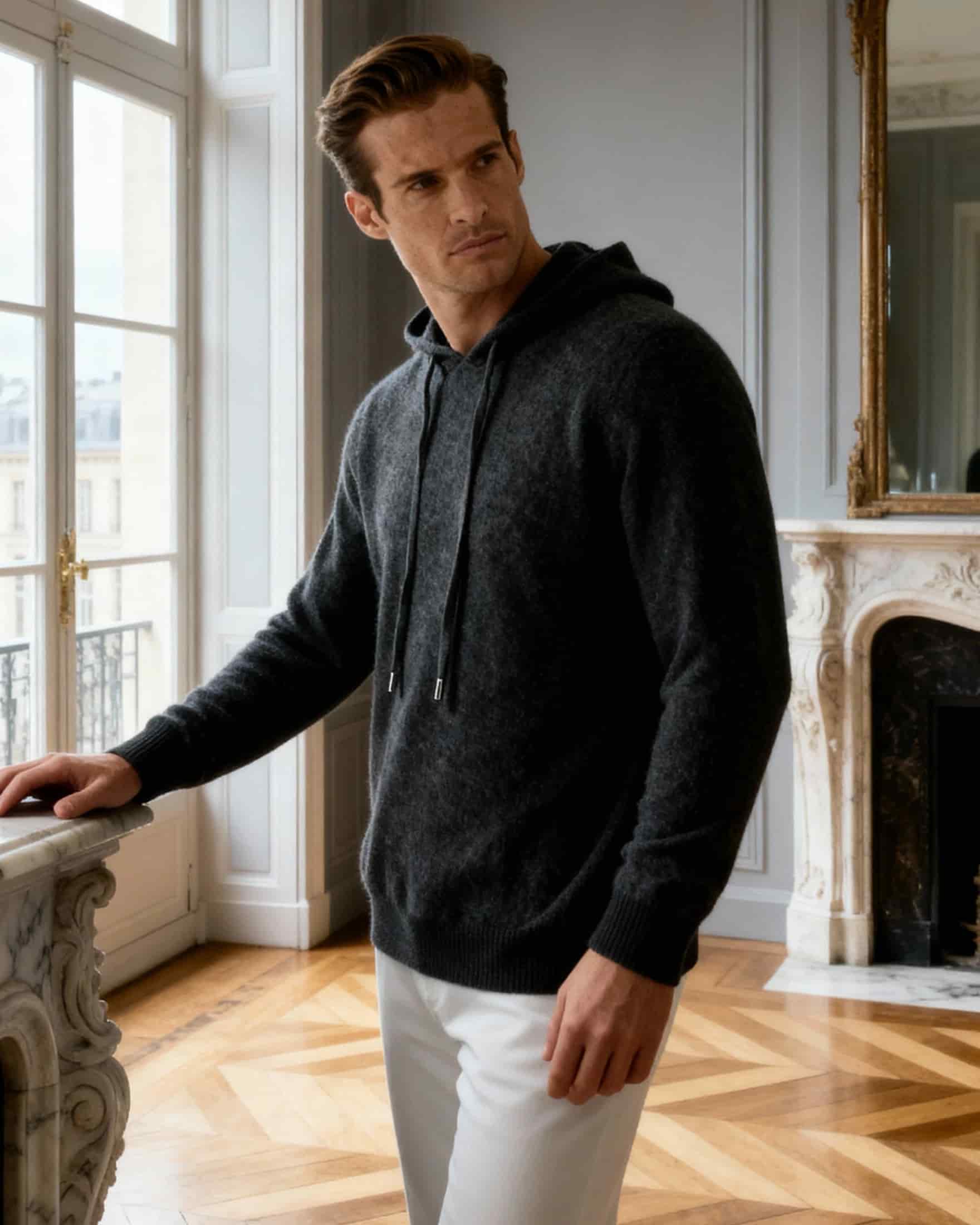 100% Cashmere Hoodie - miniatura 1