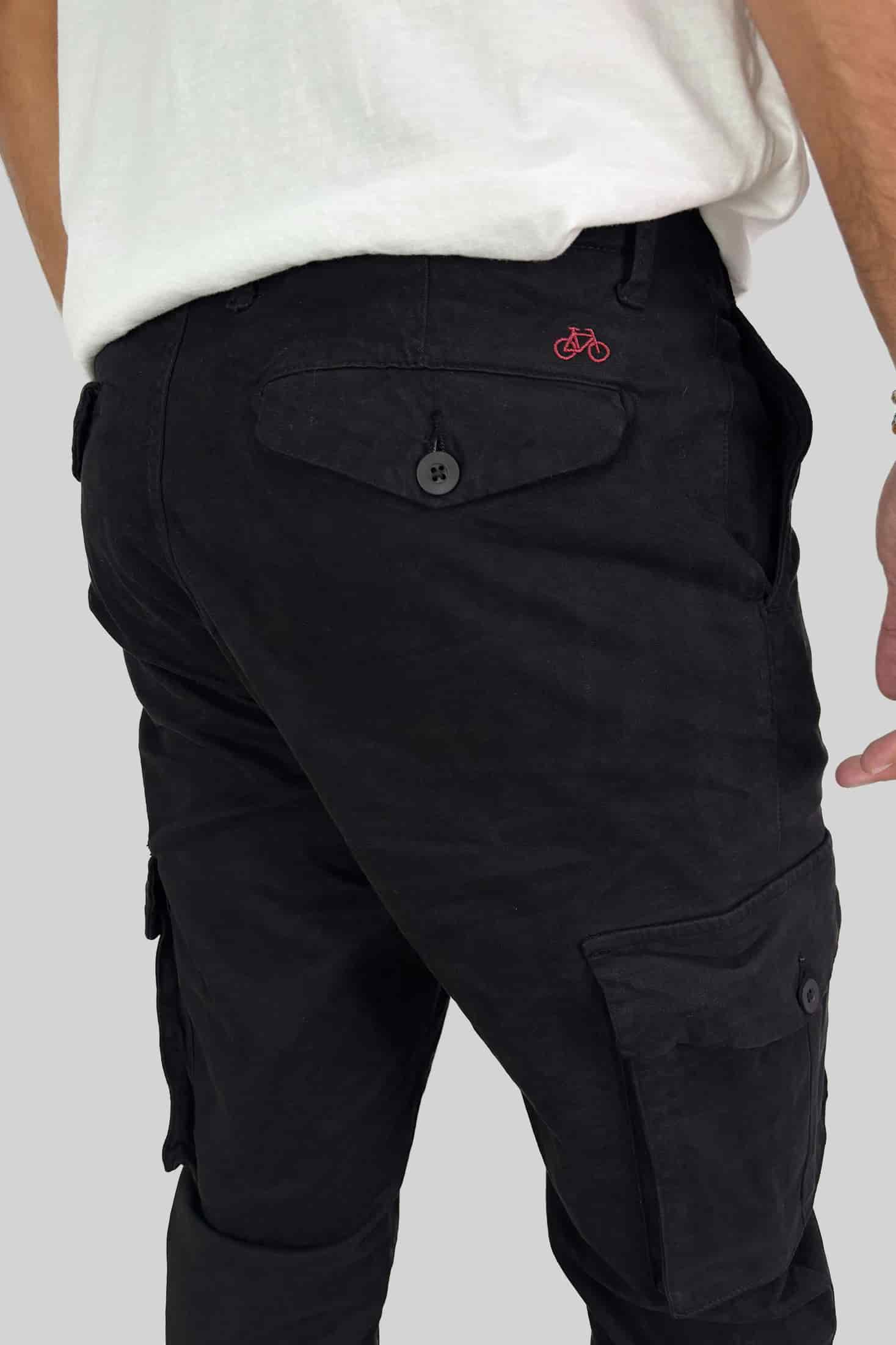 PANTALON CARGO NEGRO - miniatura 4