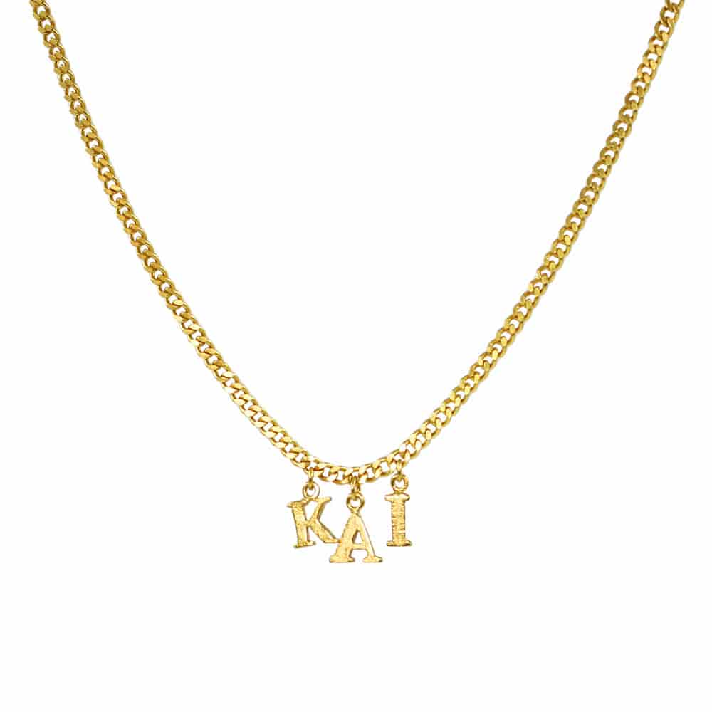 PreOrder Cadena 3 Letras Gold - miniatura 1