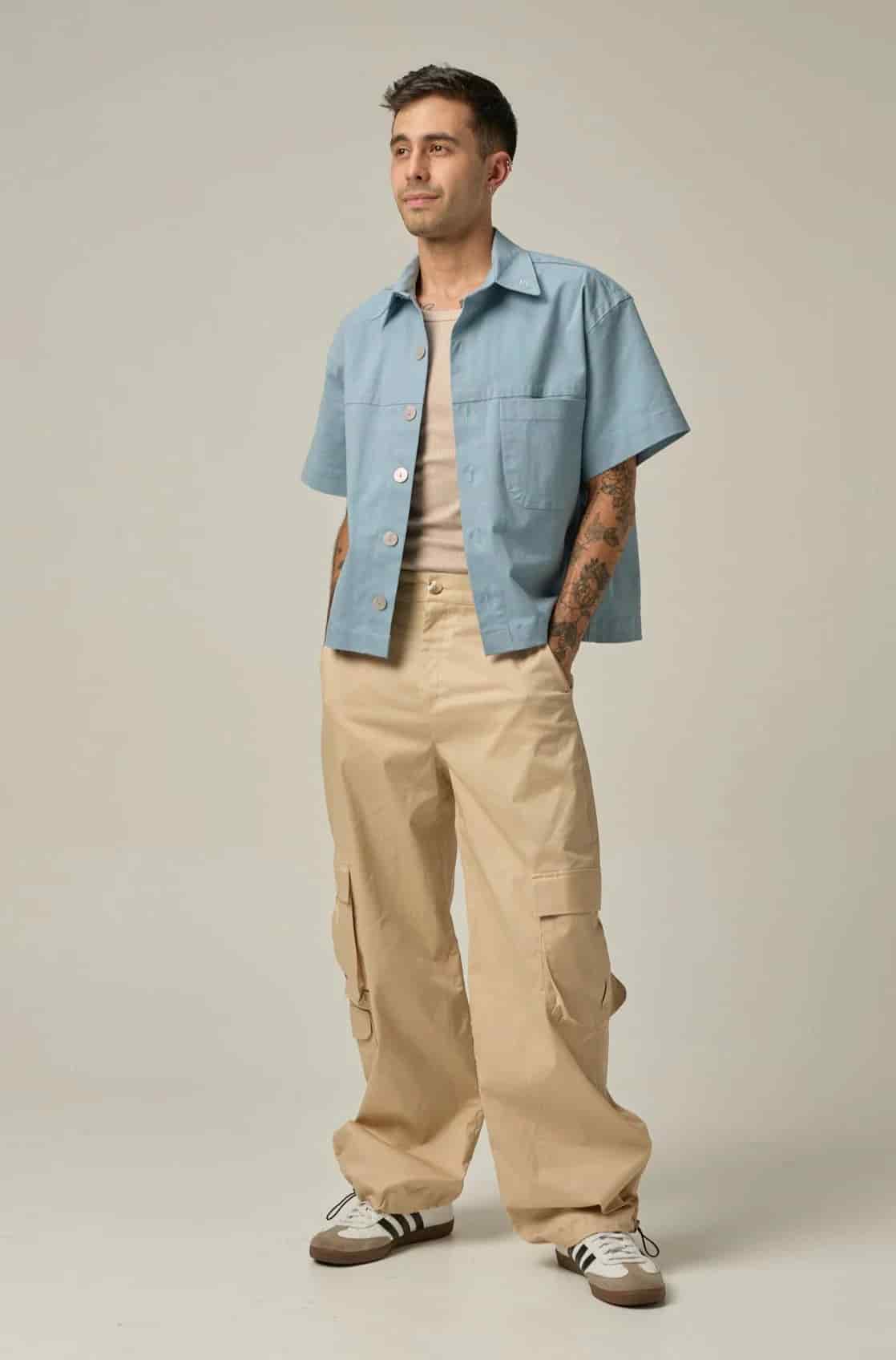 Camisa Boxy | azul piedra - miniatura 2