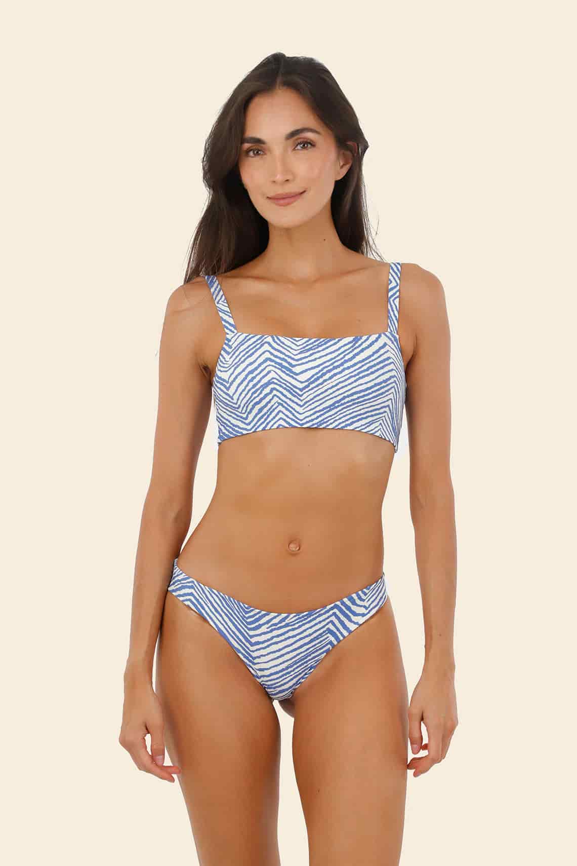 Zebra Line Blue Atena Top - miniatura 1