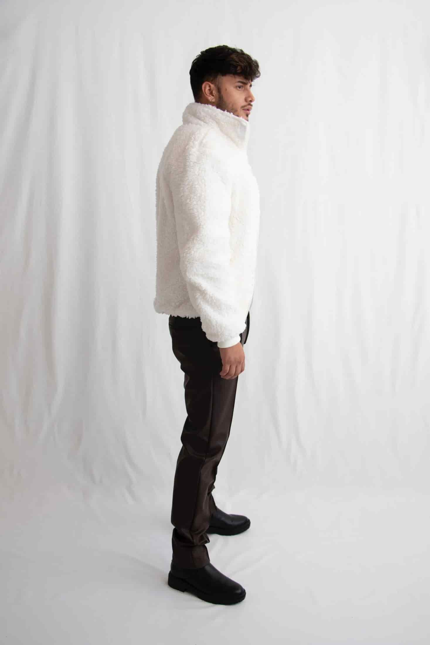 Chaqueta oveja marfil - miniatura 2