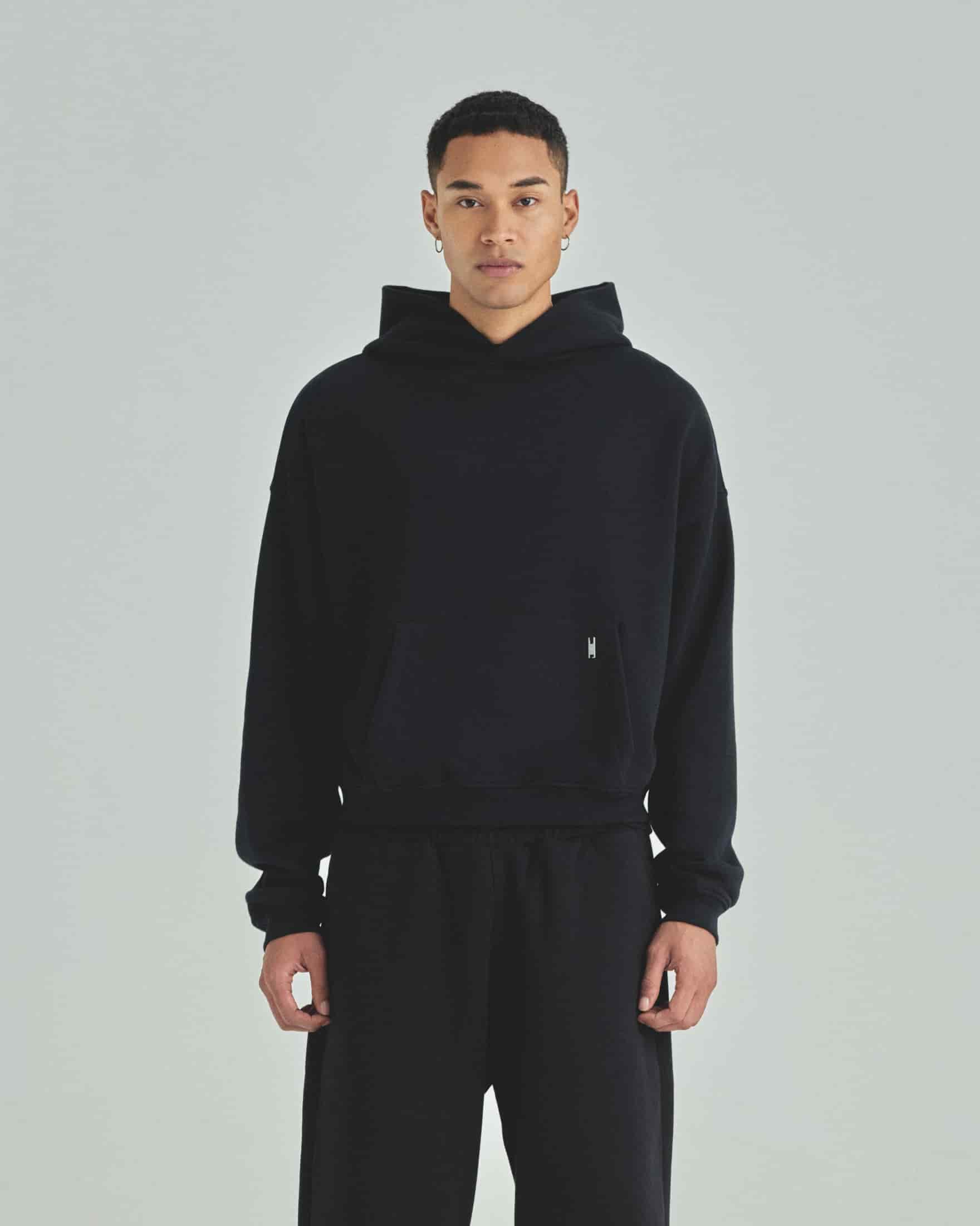 Blanks Boxy Fit Hoodie Black - miniatura 2