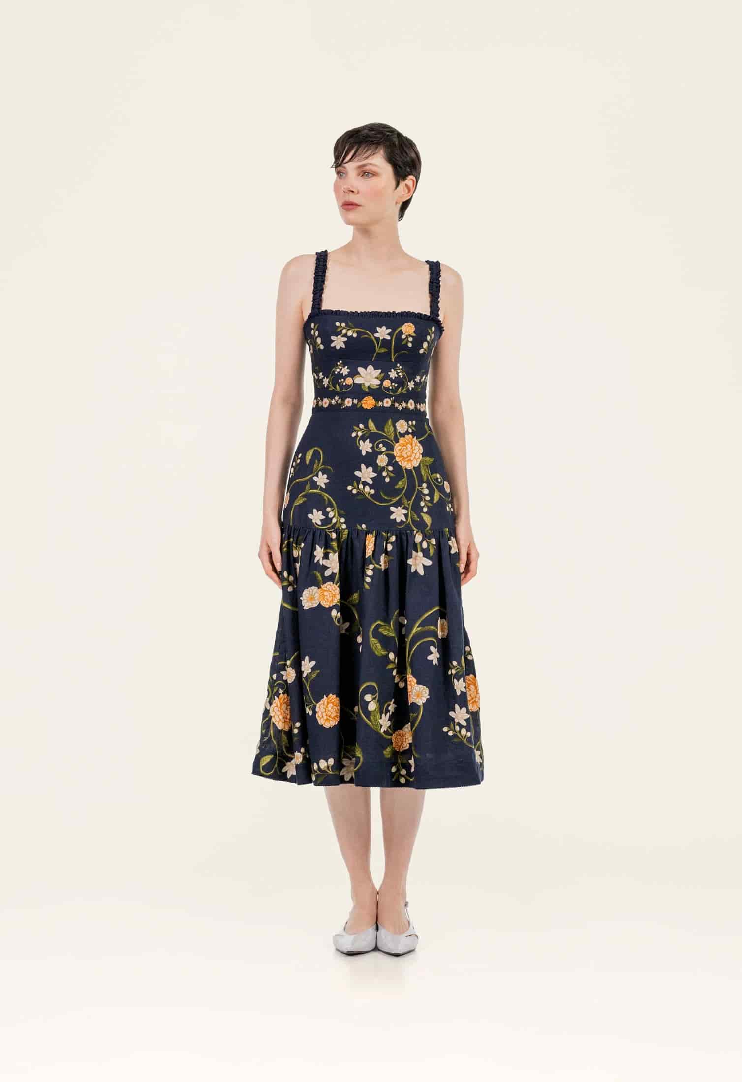 Nispero Valle Midi Dress - miniatura 1